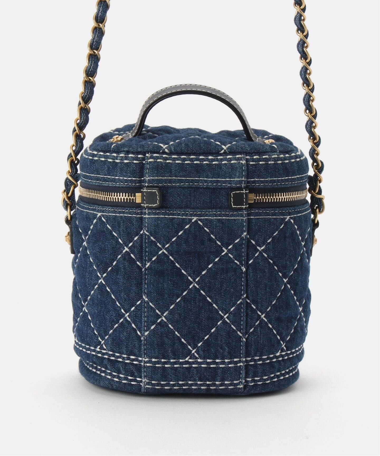 CHANEL バニティバック　デニム VINTAGE CHANEL/シャネル】バニティショルダーバッグ denim