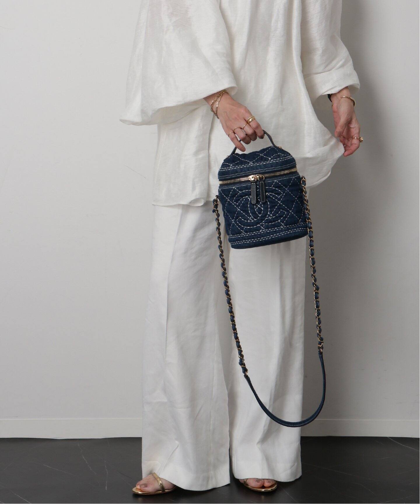 VINTAGE CHANEL/シャネル】バニティショルダーバッグ denim 