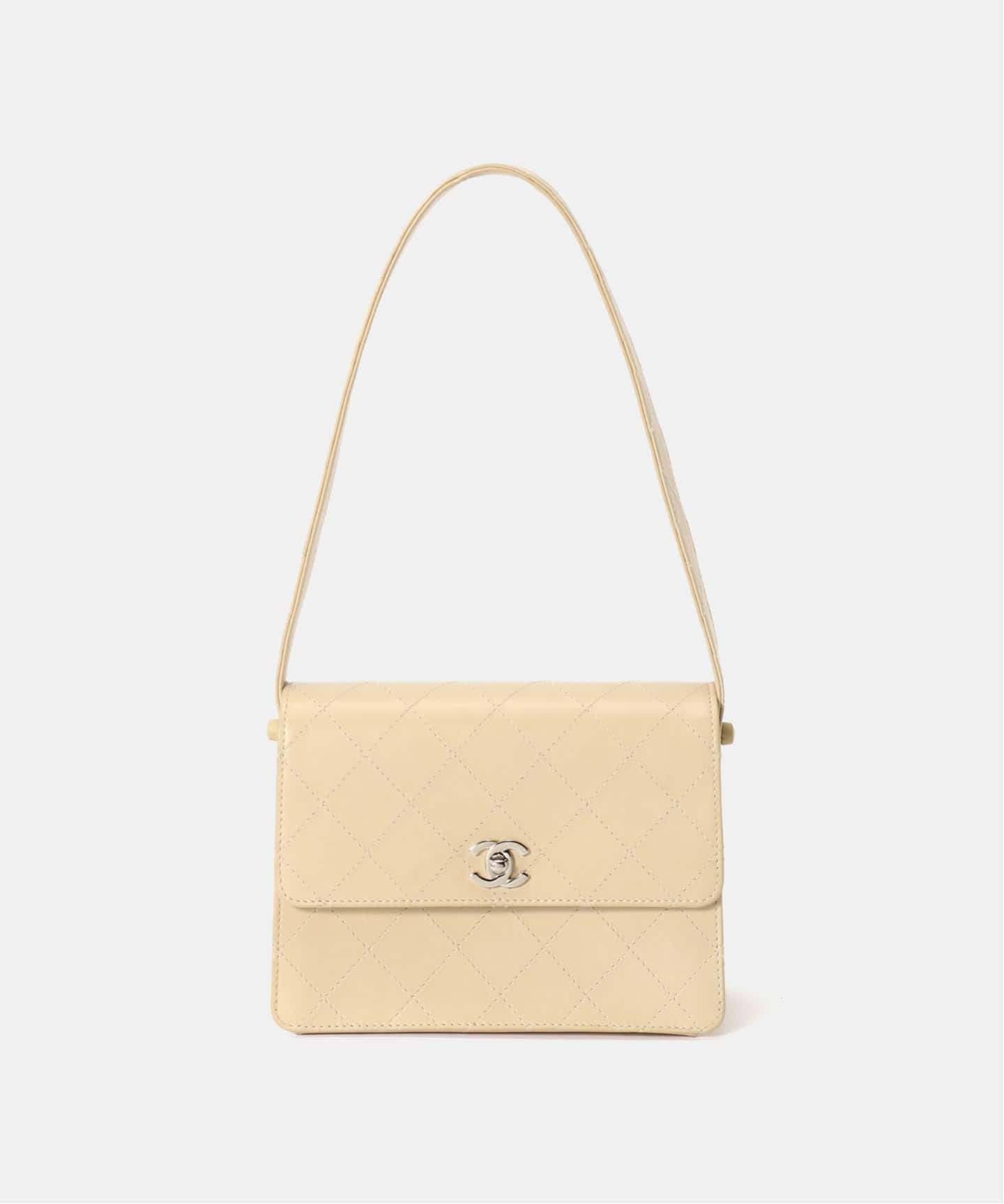 【美品】CHANELバック シャネル マトラッセ2.55 ミニ ハンドバッグ エイジド カーフスキン