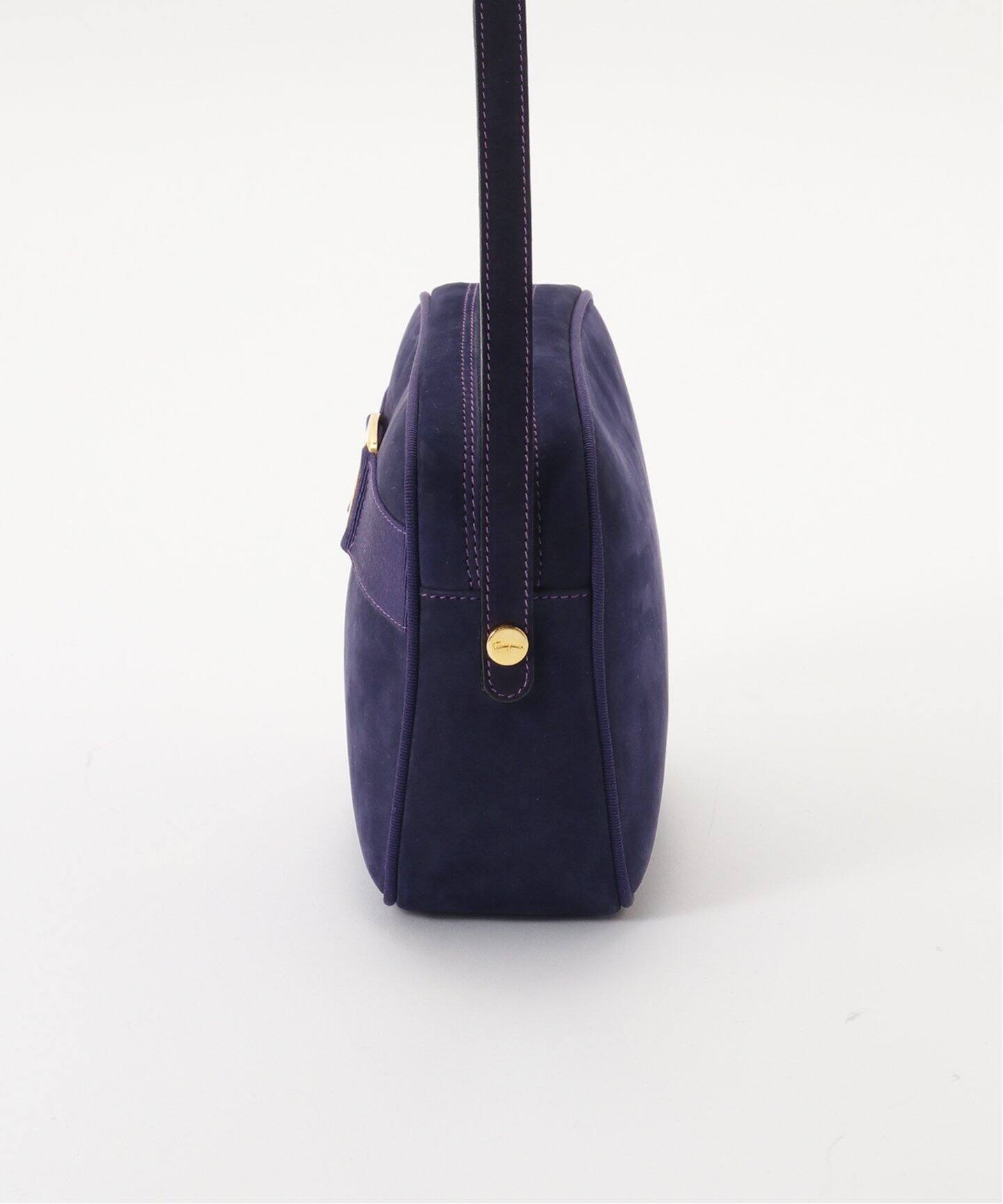 VINTAGE FERRAGAMO/フェラガモ】 Vara ショルダーバッグ suede