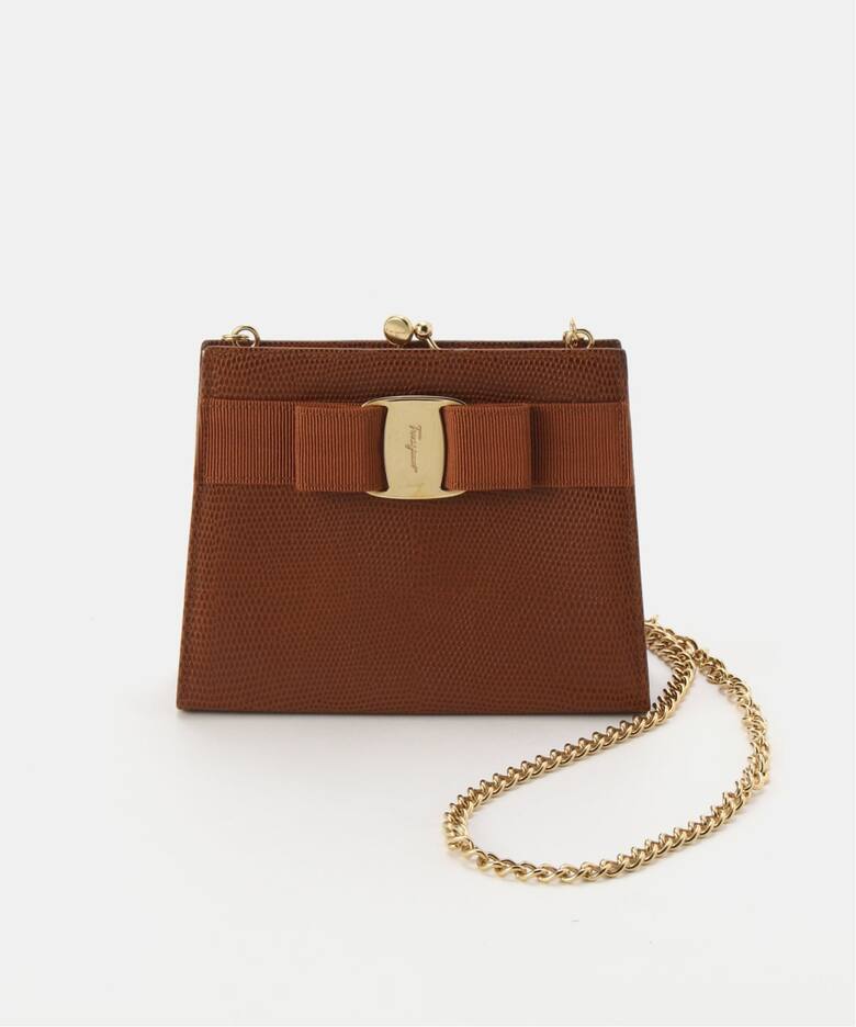 VINTAGE FERRAGAMO/フェラガモ】 Vara ミニショルダーバッグ 