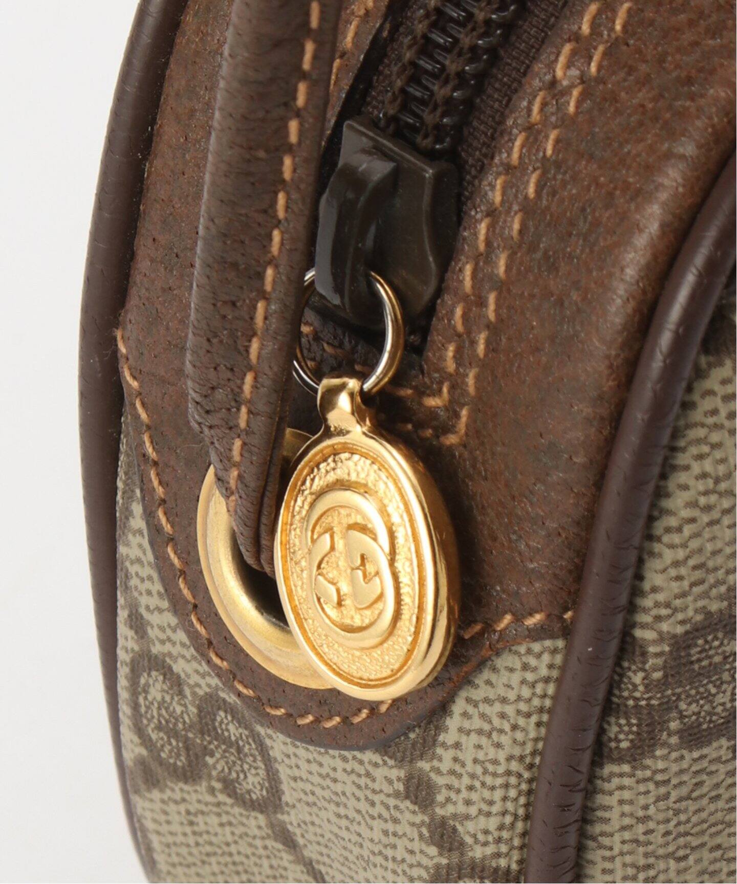VINTAGE●GUCCI●グッチ GG ベージュ ショルダーバッグ VINTAGE GUCCI /グッチ】ショルダーバッグ gg web(ショルダー