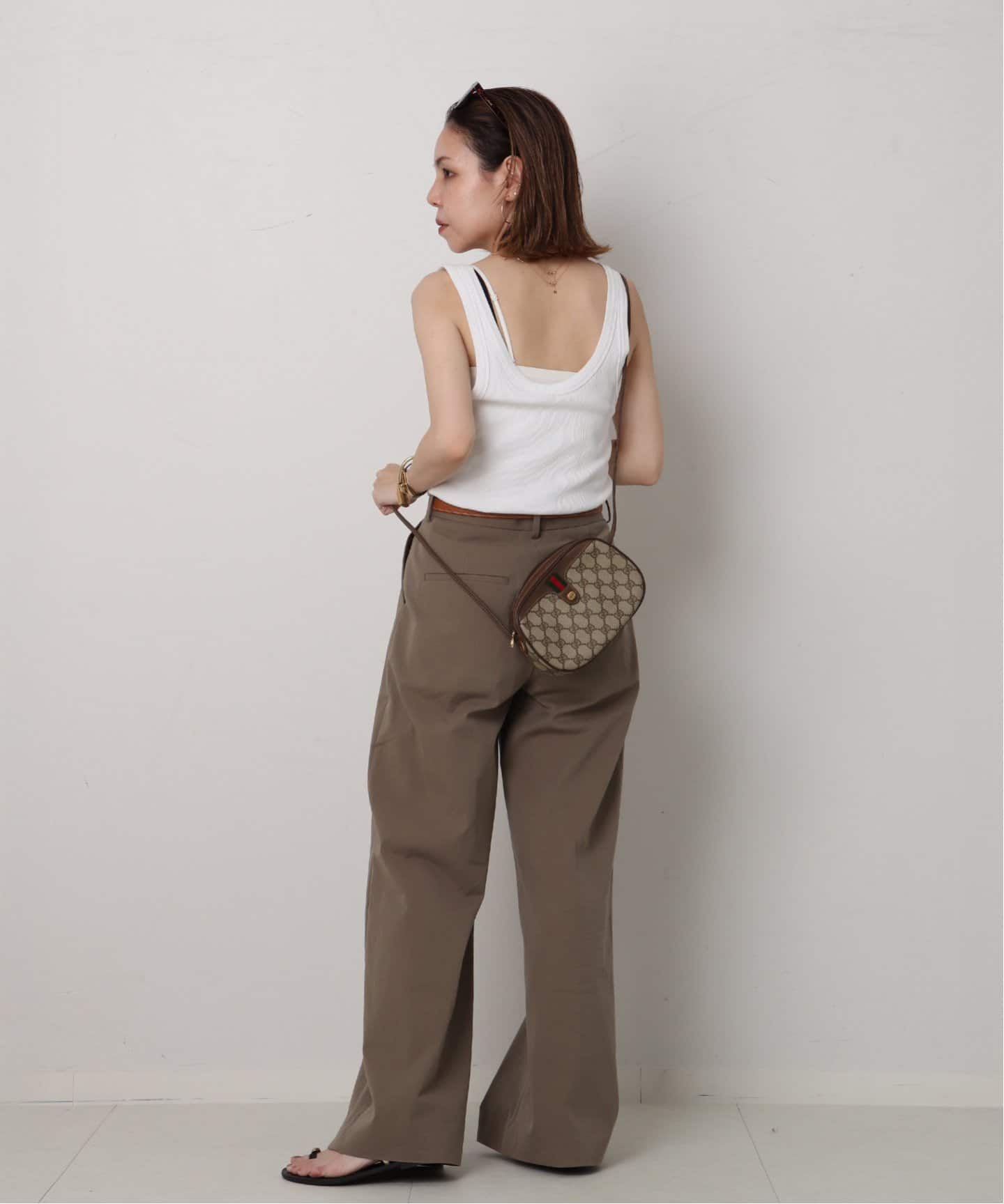 VINTAGE GUCCI /グッチ】ショルダーバッグ gg web（ショルダー