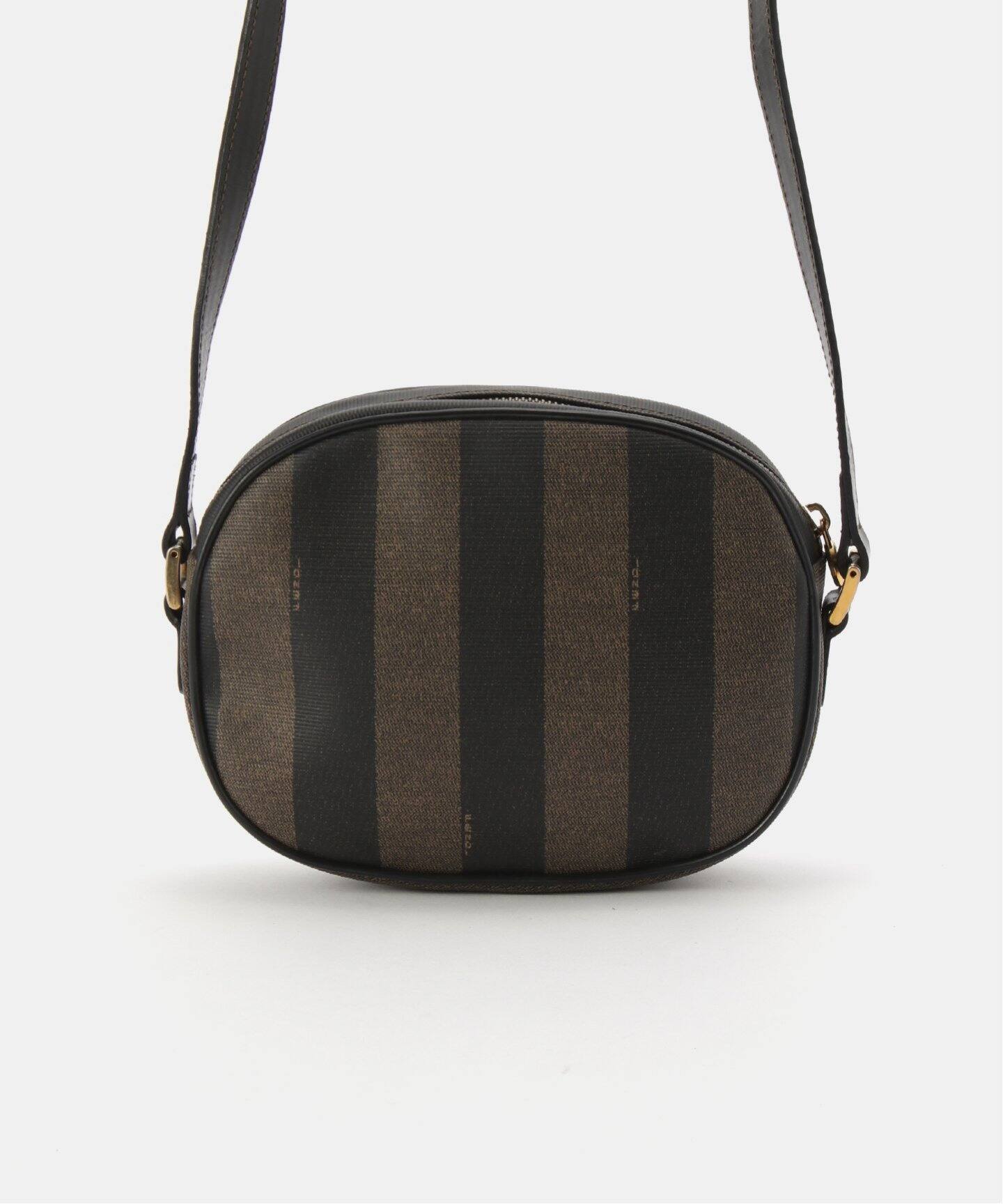 【FENDI】フェンディ ショルダーバッグ ビニール素材 茶系 FENDI フェンディ 斜め掛け FF ズッカ柄 カバン ポシェット