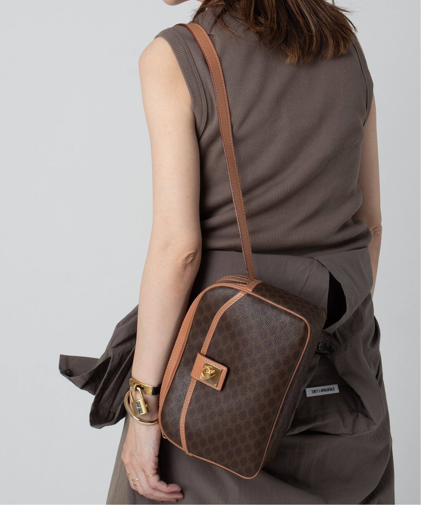 CELINE　セリーヌ ショルダーバッグ Celine Macadam Bag CELINE セリーヌ マカダム ハンドバッグ ショルダー ヴィンテージ