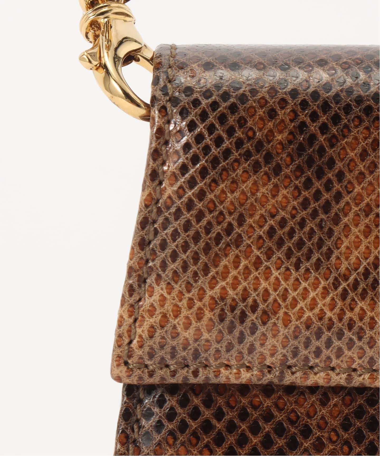 VINTAGE FERRAGAMO/フェラガモ】Gancini ミニチェーンショルダーバッグ