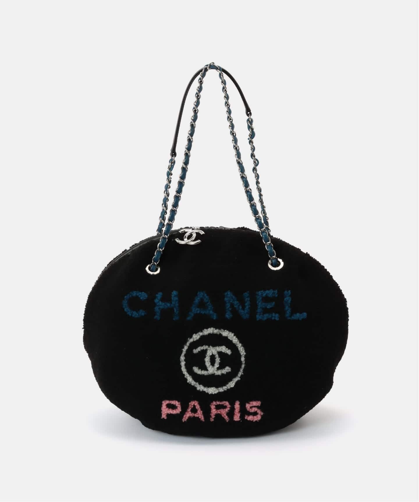 CHANEL/シャネル】Deauville ラウンドチェーンショルダーバッグ wool