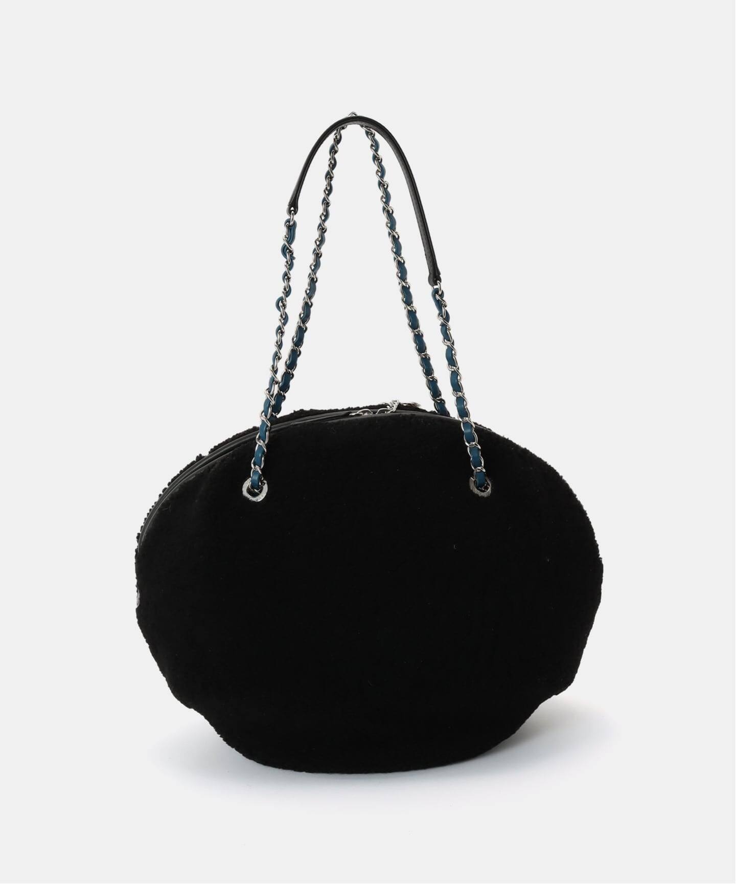 CHANEL/シャネル】Deauville ラウンドチェーンショルダーバッグ wool