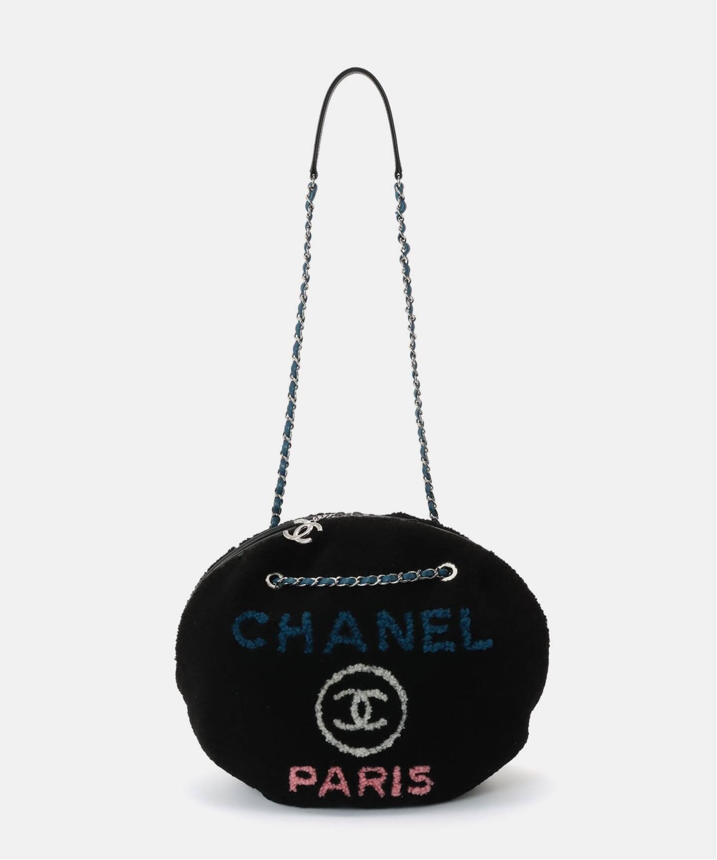 CHANEL/シャネル】Deauville ラウンドチェーンショルダーバッグ wool
