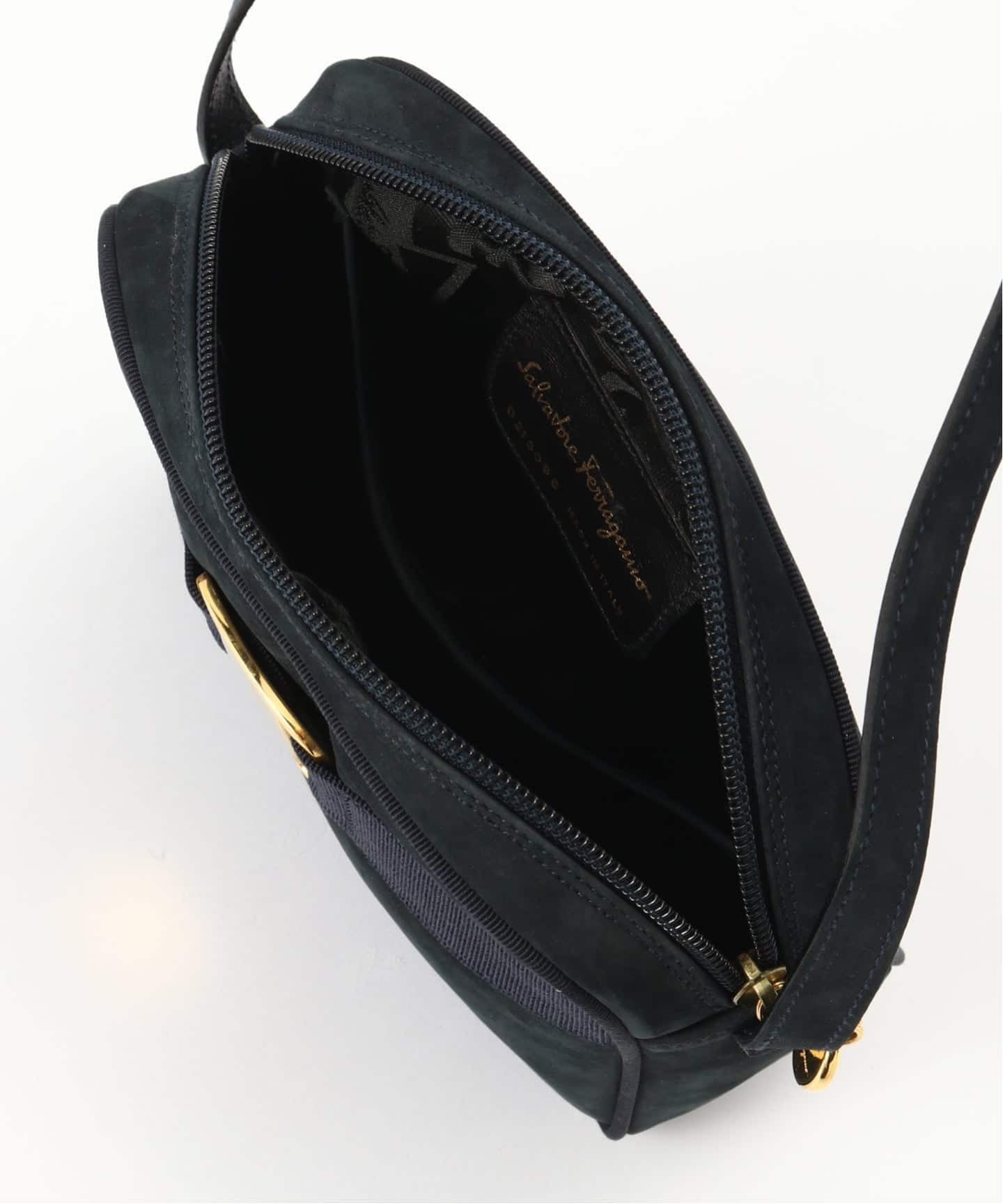 VINTAGE FERRAGAMO/フェラガモ】 Vara ショルダー バッグ suede