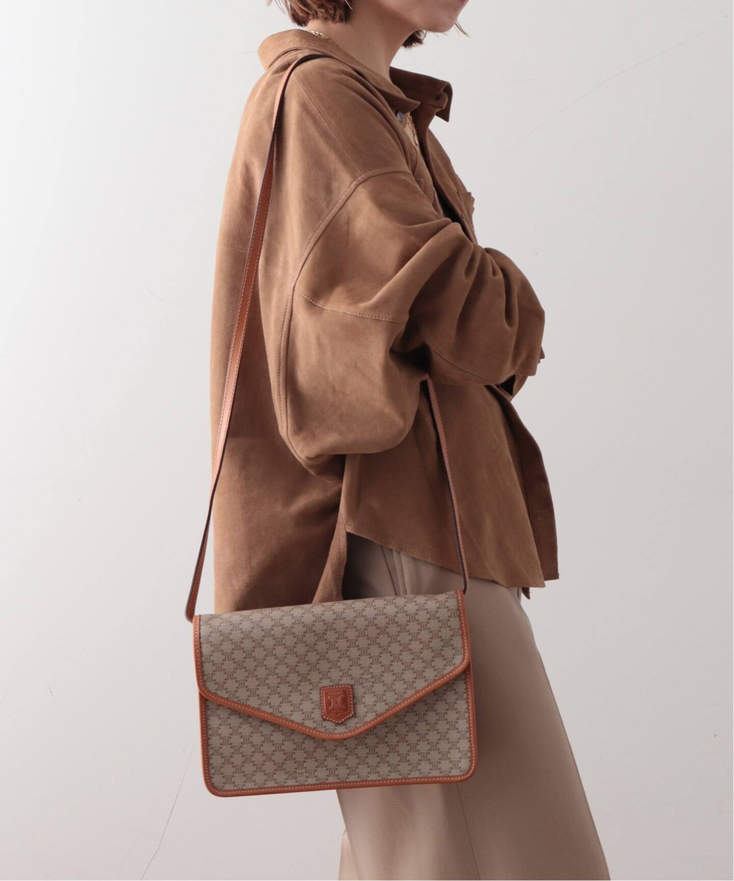 VINTAGE CELINE/セリーヌ】macadam ショルダーバッグ（ショルダー