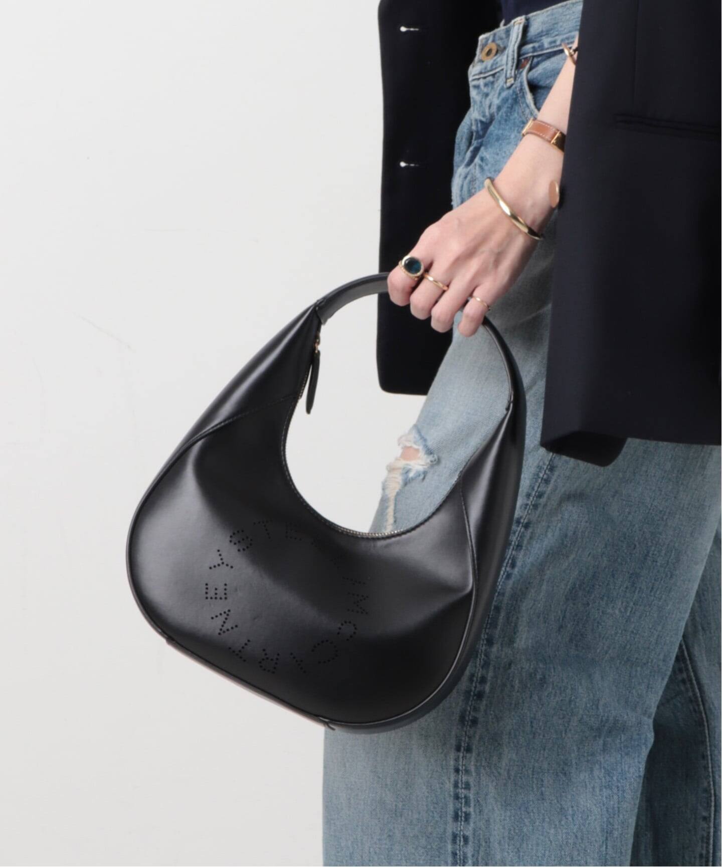 STELLA McCARTNEY/ステラ マッカートニー】Logo slouchy hobo bag 