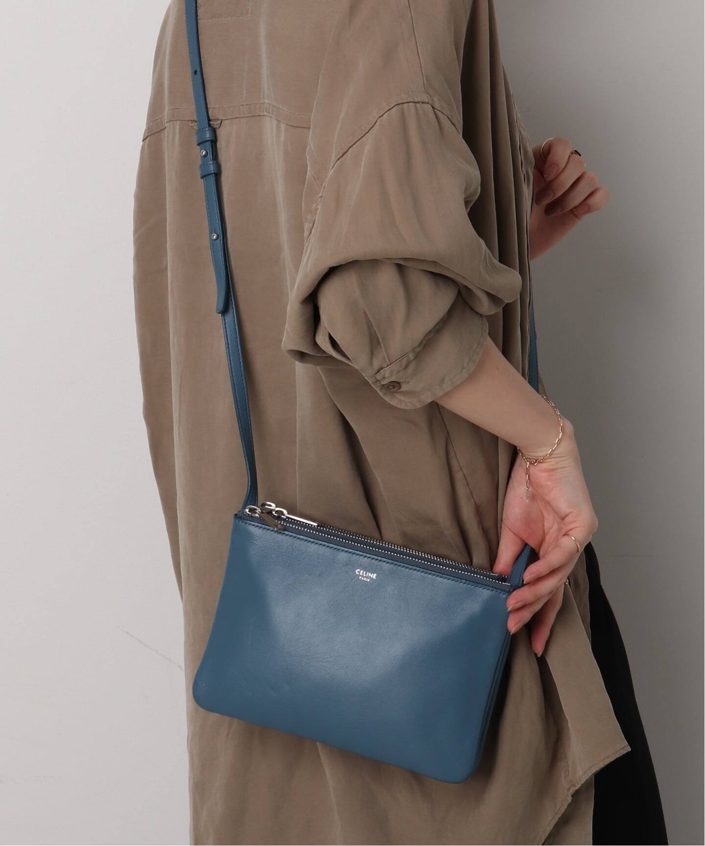 VINTAGE CELINE/セリーヌ】Trio shoulder mini（ショルダーバッグ 