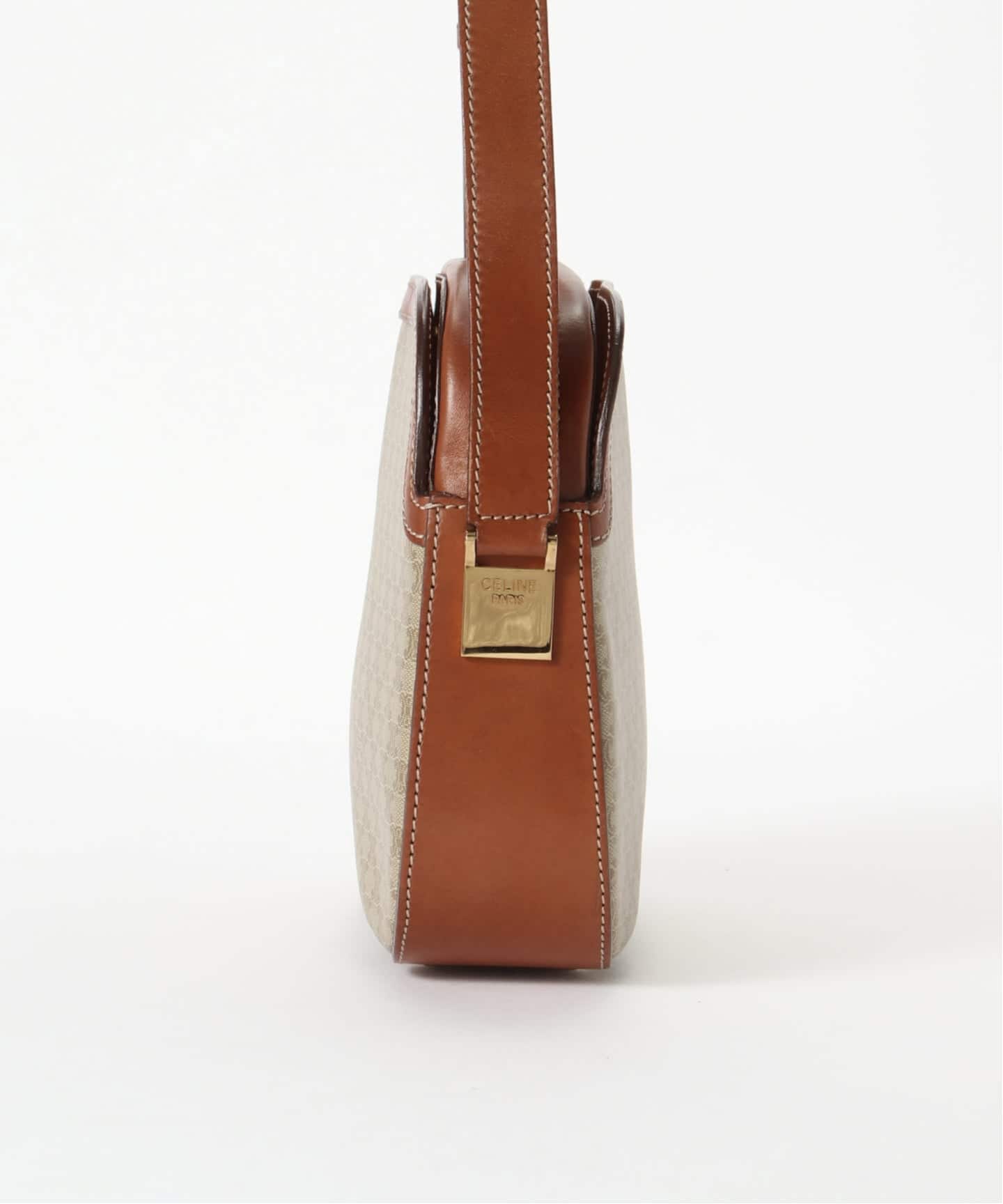 【CELINE】vintage celine macadam triomphe beige★ショルダー Vintage Celine Beige Macadam and Blason Pattern Classic