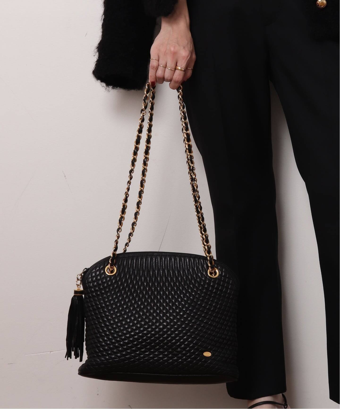 VINTAGE BALLY/バリー】チェーンショルダーバッグ（ショルダーバッグ