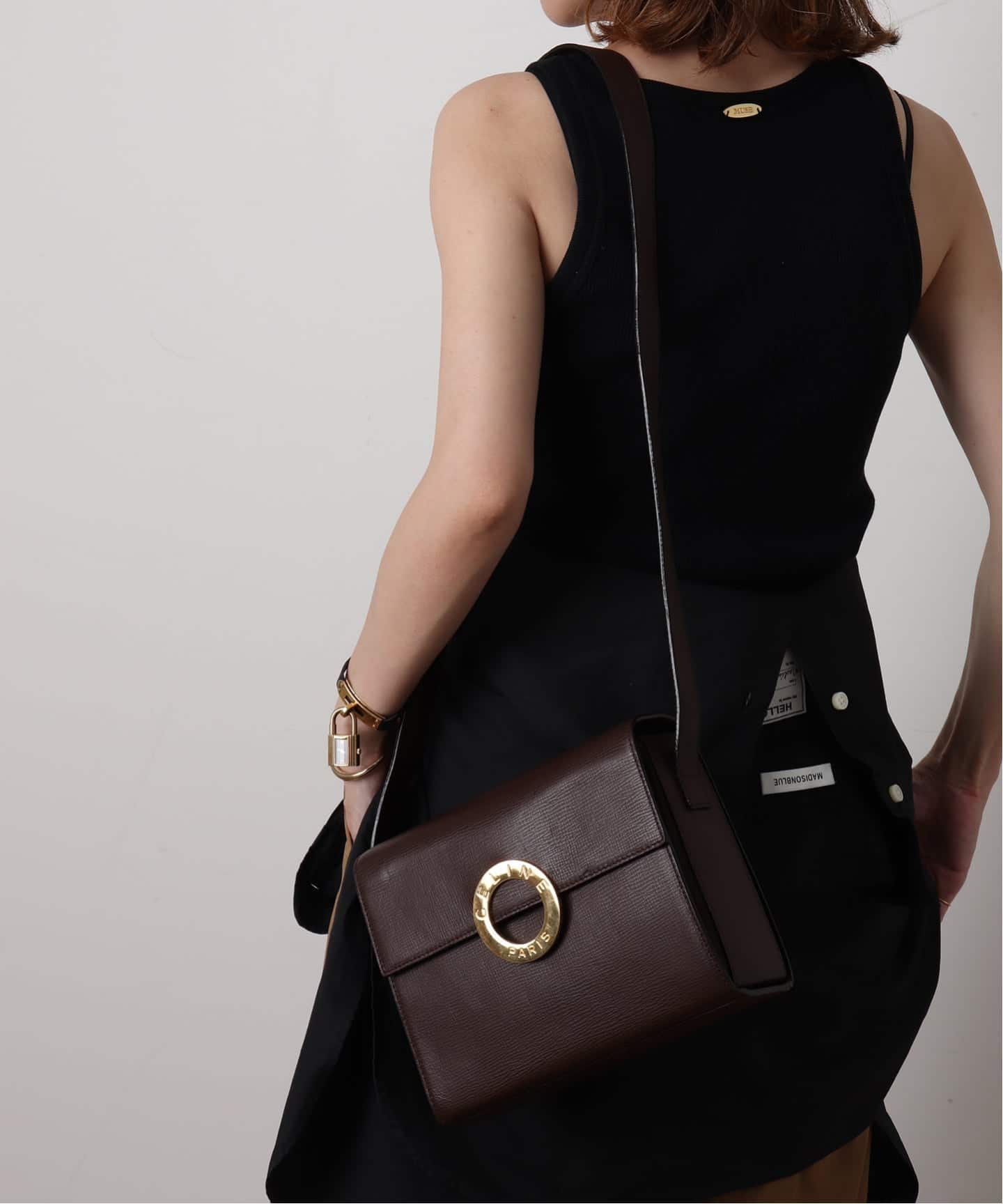 VINTAGE CELINE/セリーヌ】ショルダーバッグ circle（ショルダーバッグ