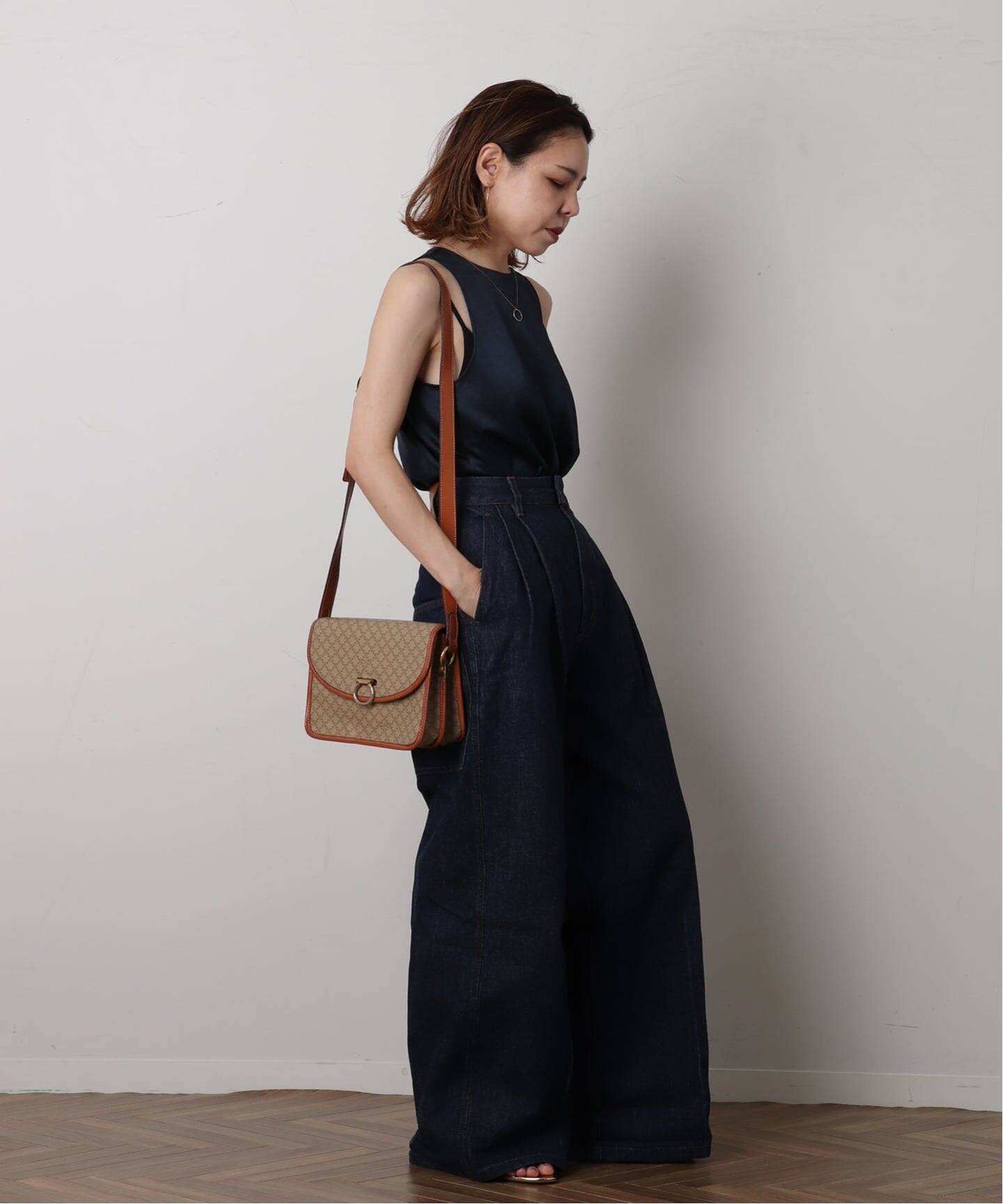 セリーヌ MACADAM ハンドバッグ / ショルダーバッグも VINTAGE CELINE/セリーヌ】macadam ショルダーバッグ