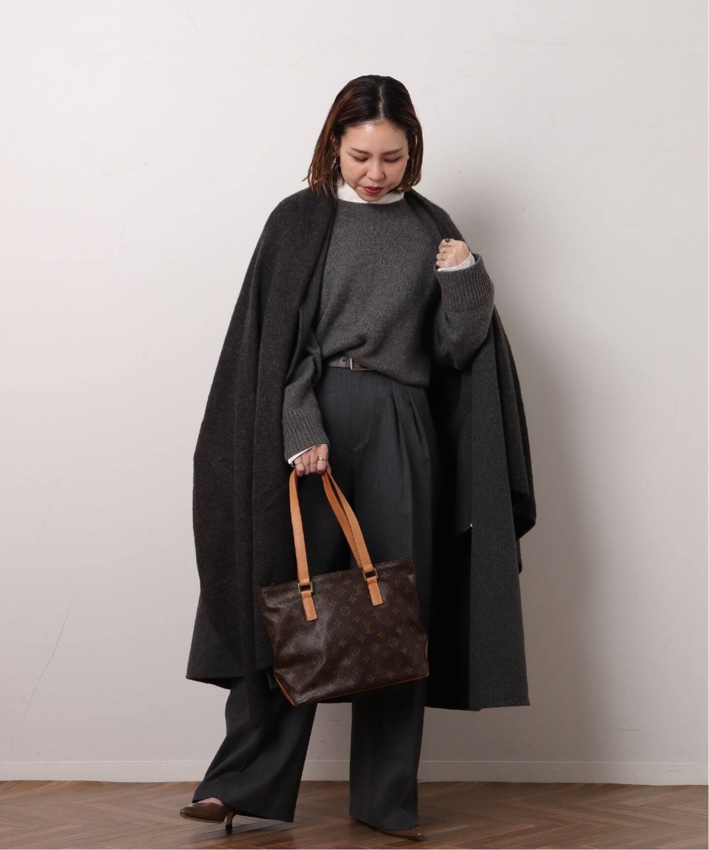 VINTAGE LOUIS VUITTON/ルイ ヴィトン】Cabas piano pm（ショルダー 