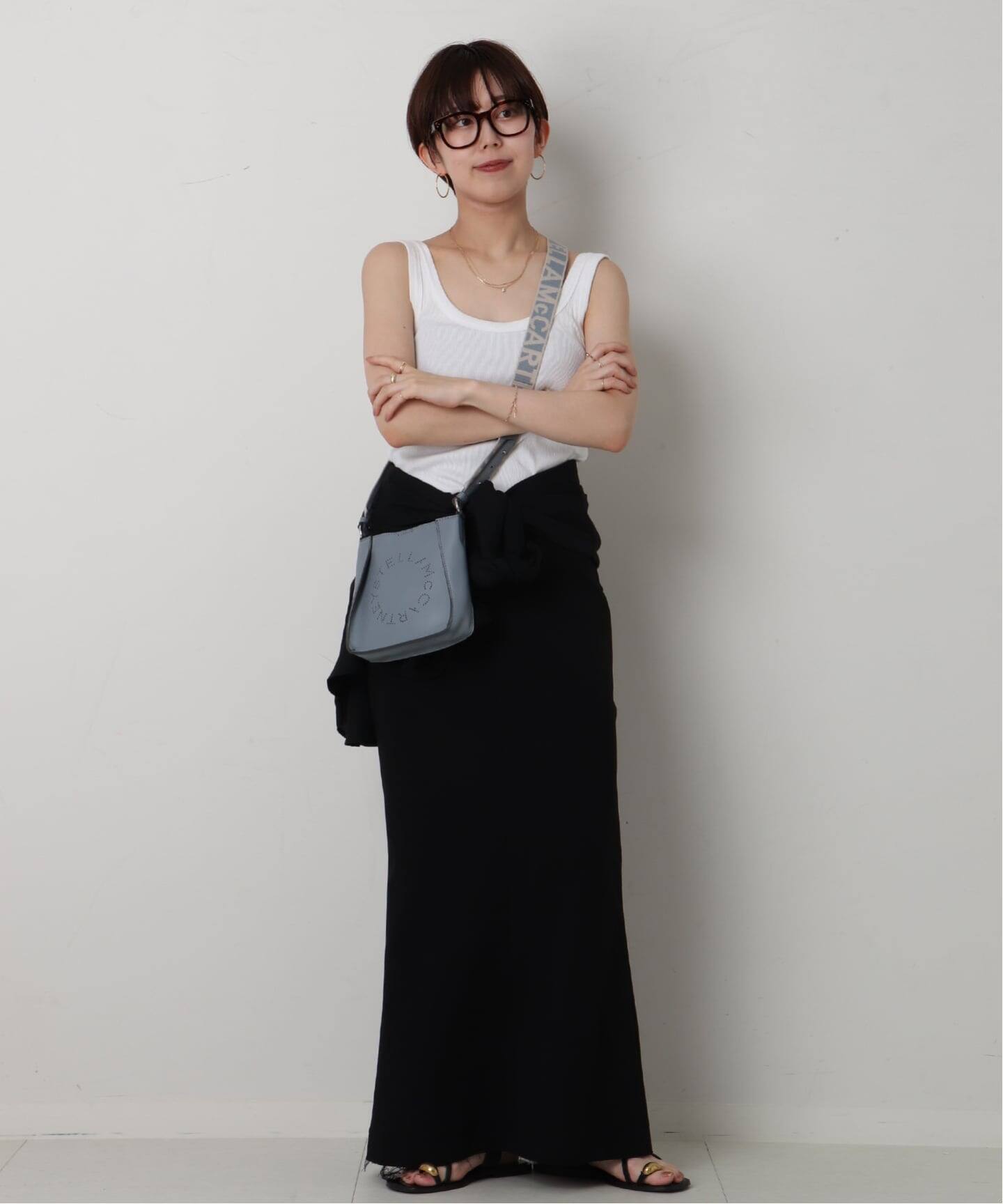 関税負担なし☆Stella McCartneyロゴディテールショルダーバッグ Stella McCartney ステラ・マッカートニー ステラロゴ