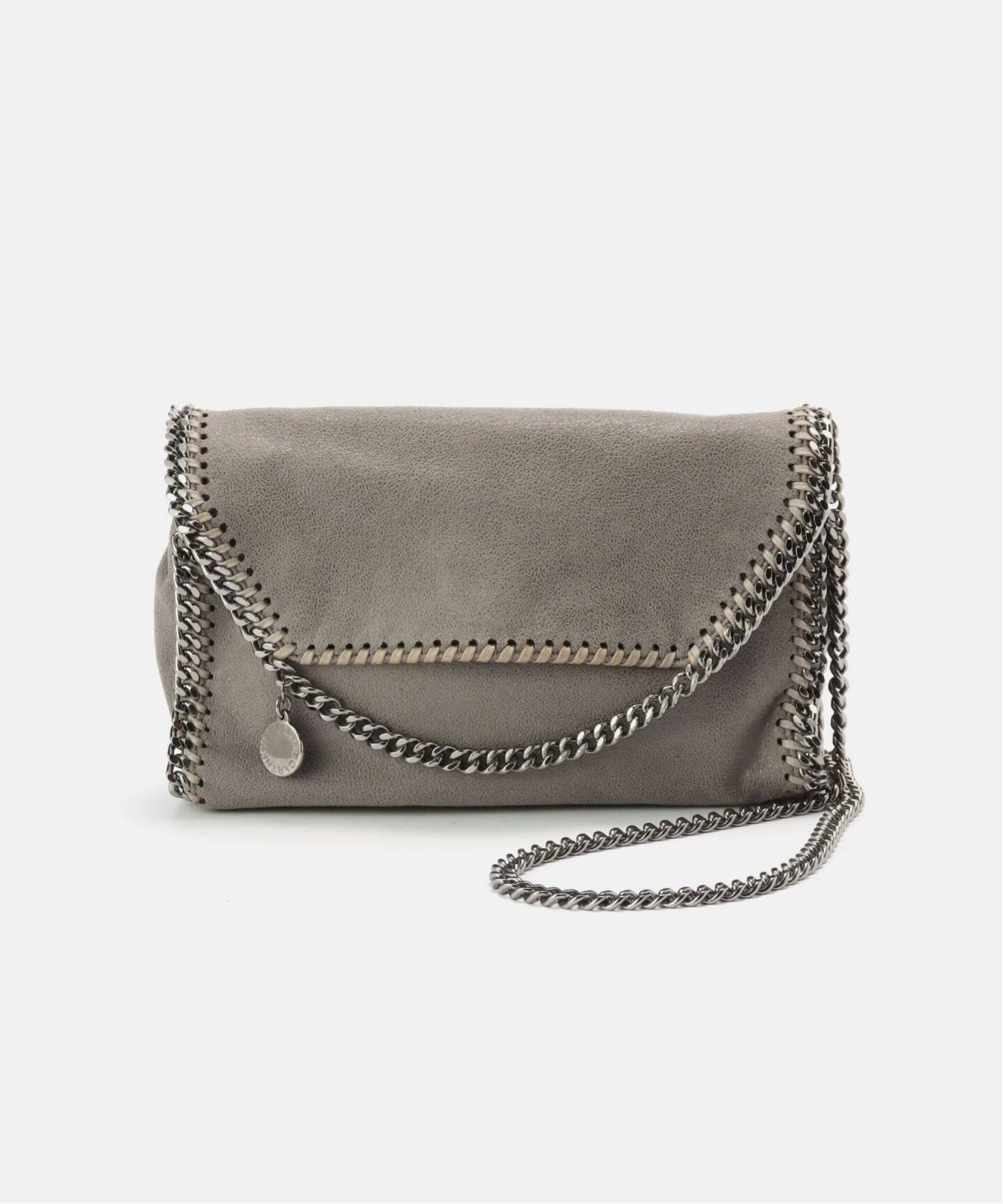 国内即発 Falabella クラッチ&ショルダー ☆ Stella McCartney Stella McCartney Falabella Grey Metallic Clutch Shoulder Bag