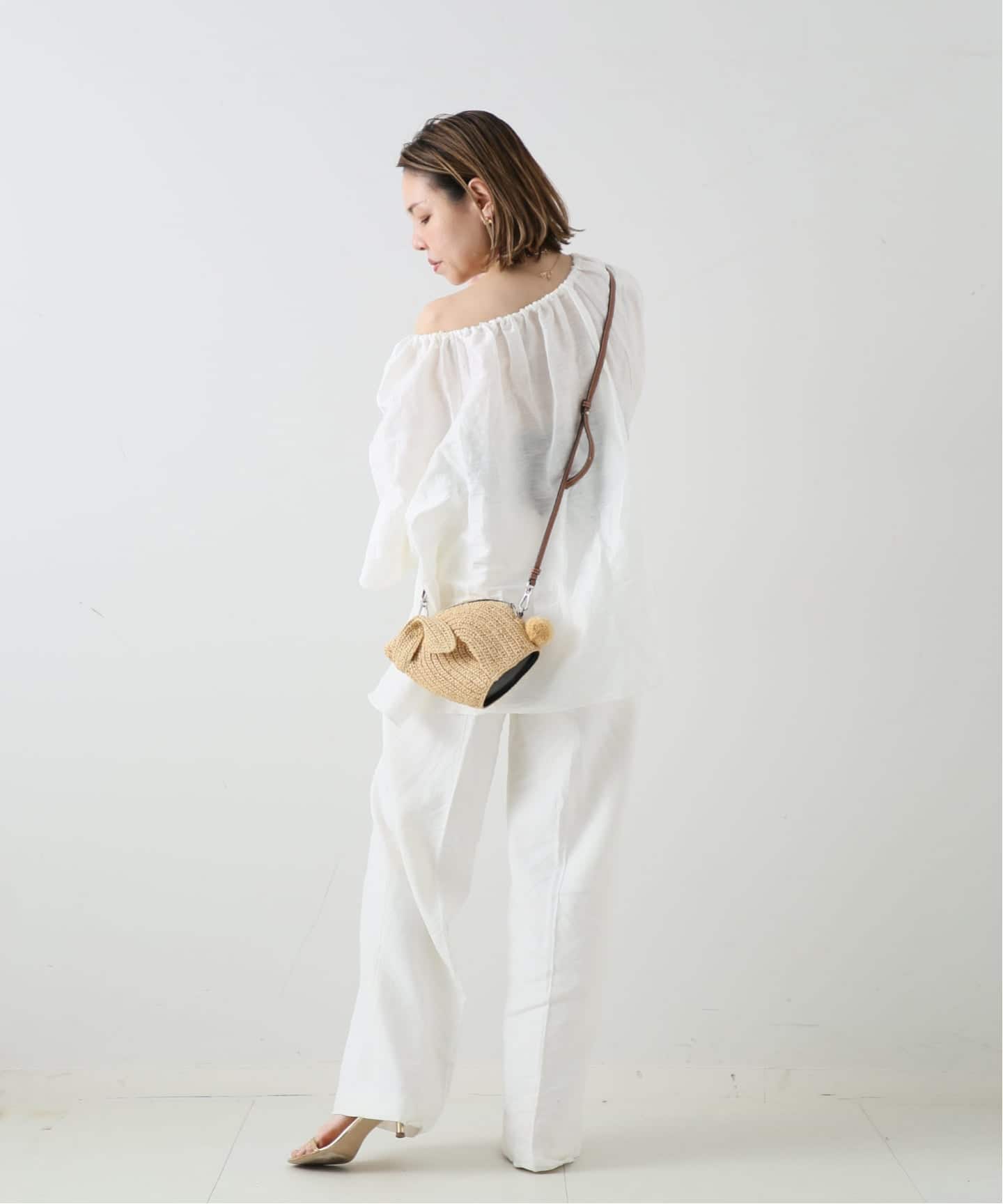 LOEWE/ロエベ】bunny bag mini raffia（ショルダーバッグ