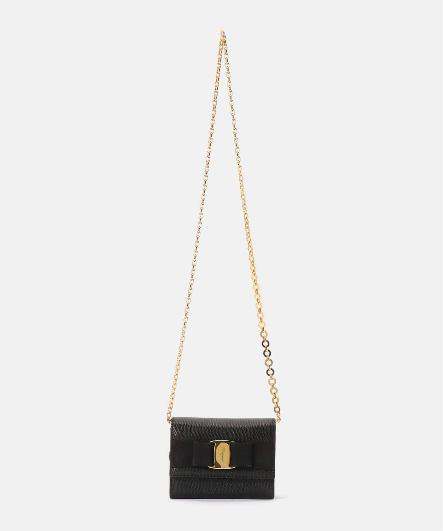 VINTAGE FERRAGAMO/フェラガモ】 Vara ミニチェーンショルダーバッグ