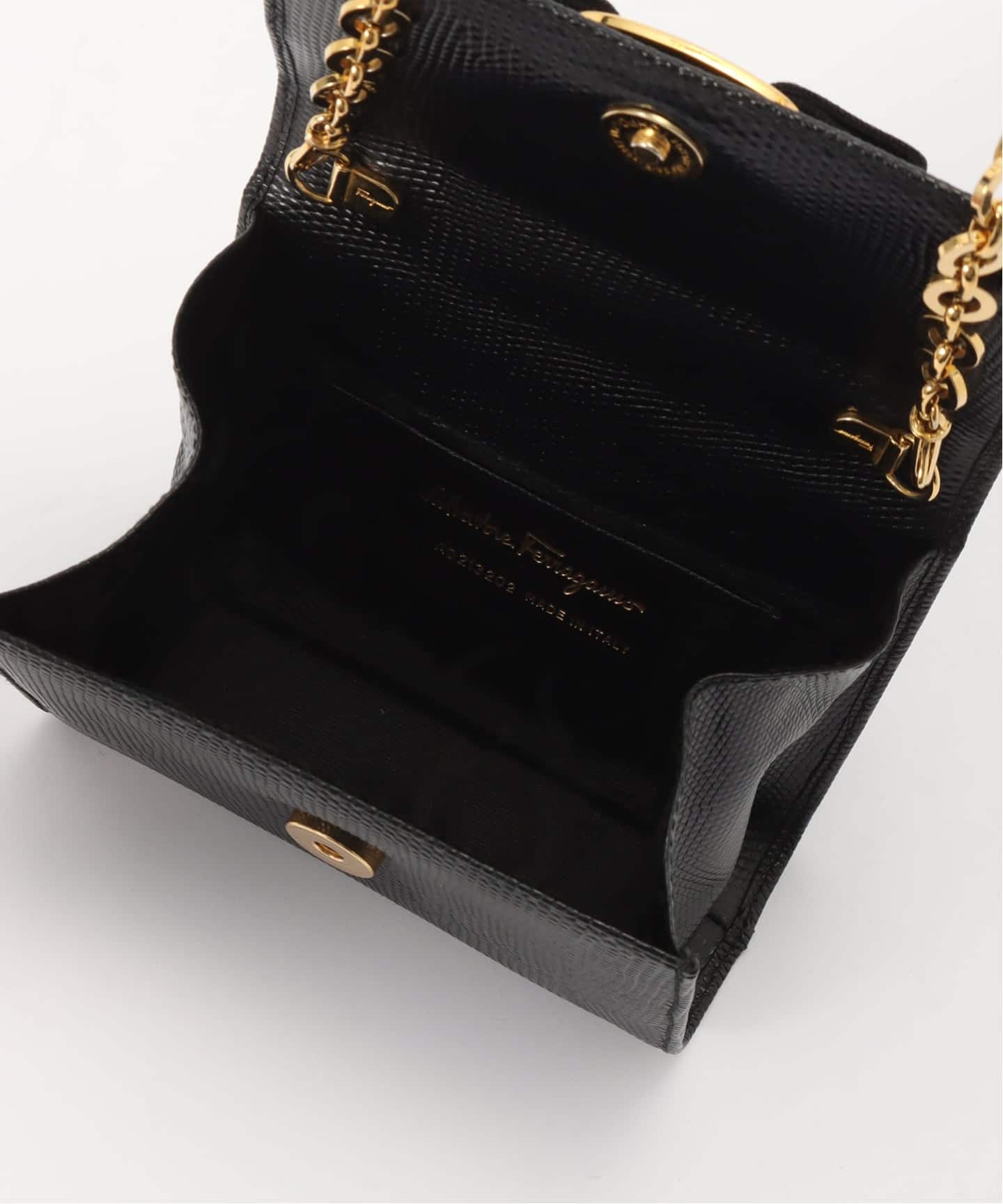 VINTAGE FERRAGAMO/フェラガモ】 Vara ミニチェーンショルダーバッグ