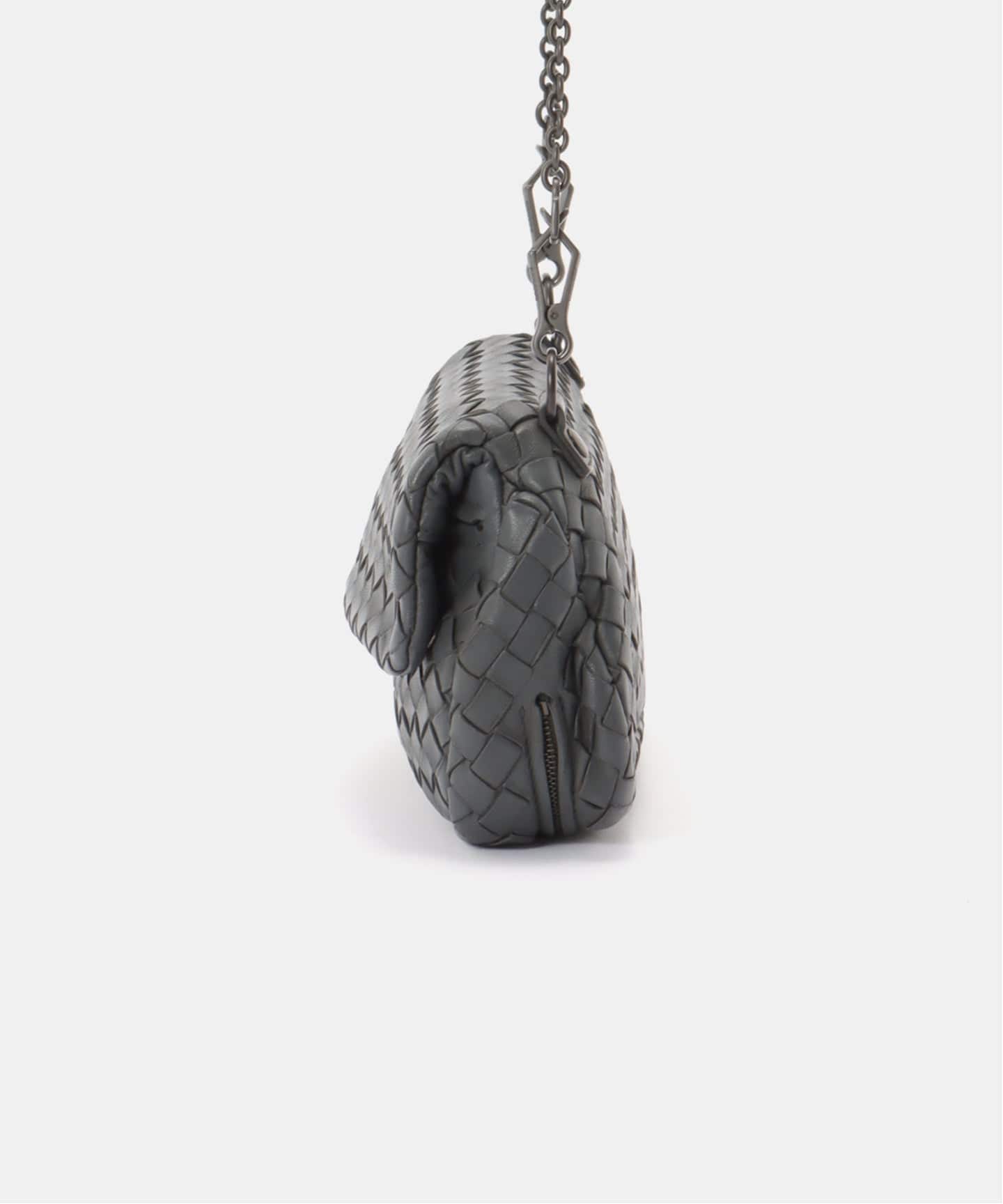 BOTTEGA VENETA チェーンショルダーバッグ クラッチバッグ グレー VINTAGE BOTTEGA VENETA/ボッテガ ヴェネタ】チェーンショルダーバッグ