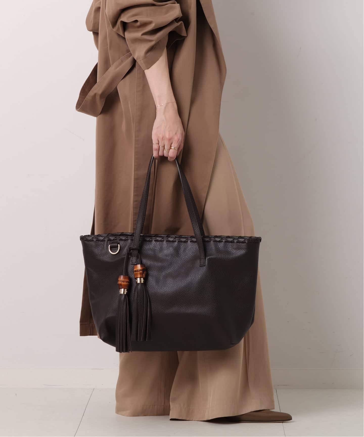 VINTAGE GUCCI/グッチ】Bamboo トートバッグ（トートバッグ