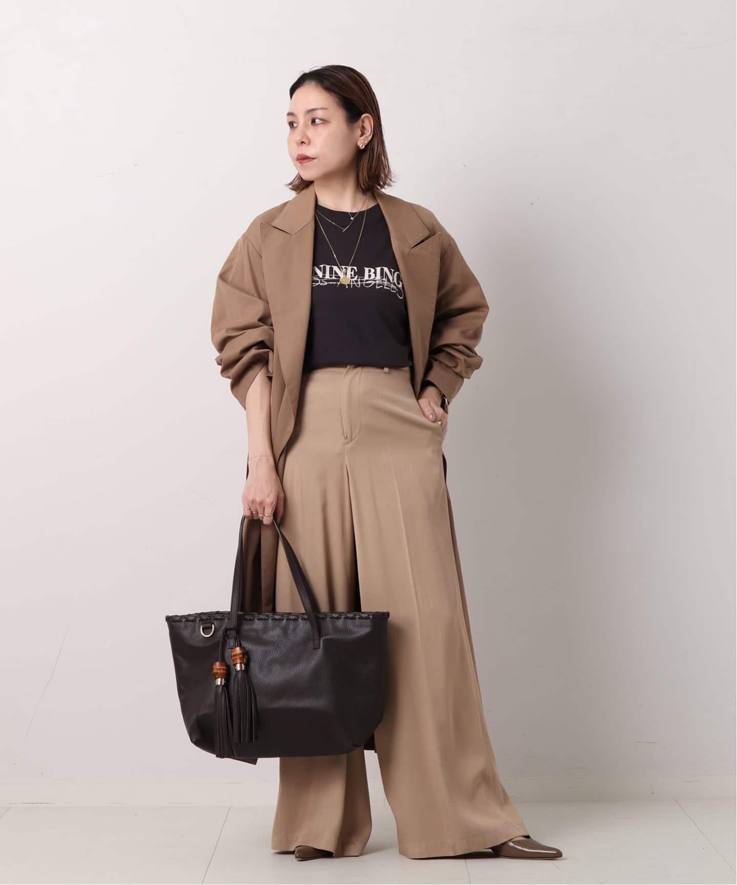 VINTAGE GUCCI/グッチ】Bamboo トートバッグ（トートバッグ