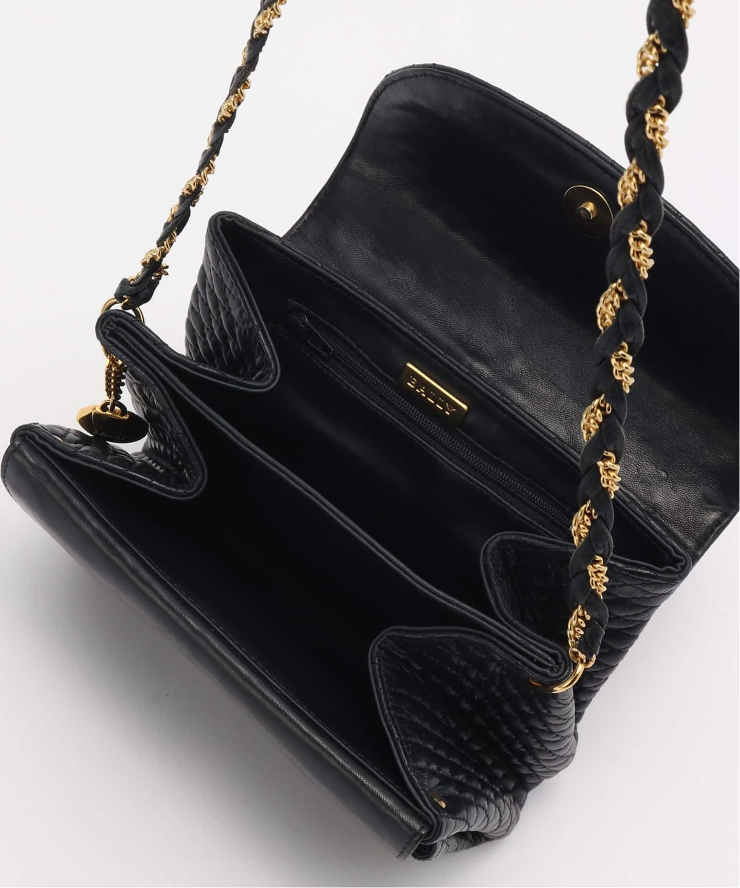 美品BALLY バリー　ミニ財布　ショルダーバッグ　クリスタルミニショルダー VINTAGE BALLY/バリー】ミニショルダーバッグ（ショルダーバッグ