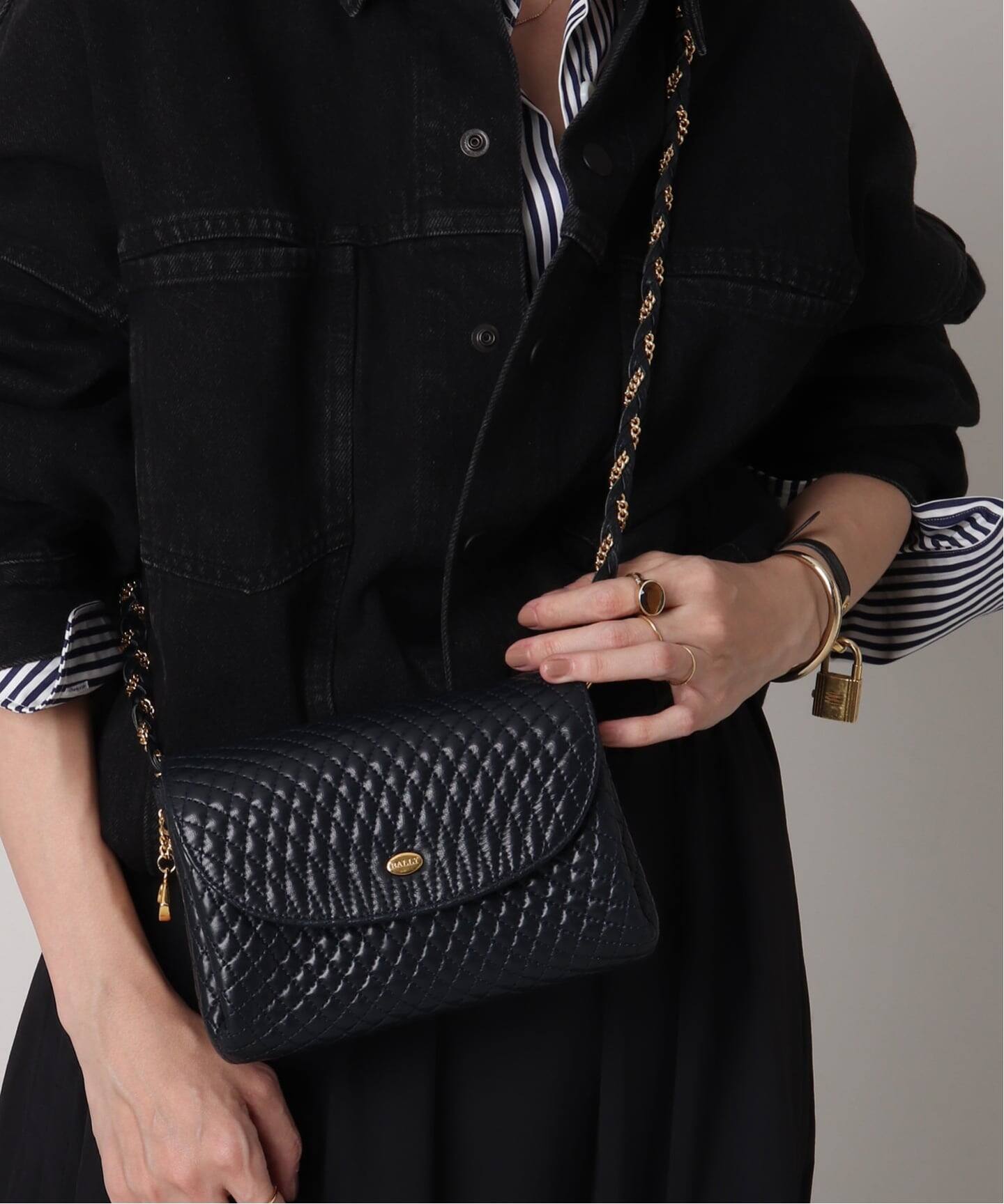 VINTAGE BALLY/バリー】ミニショルダーバッグ（ショルダーバッグ 