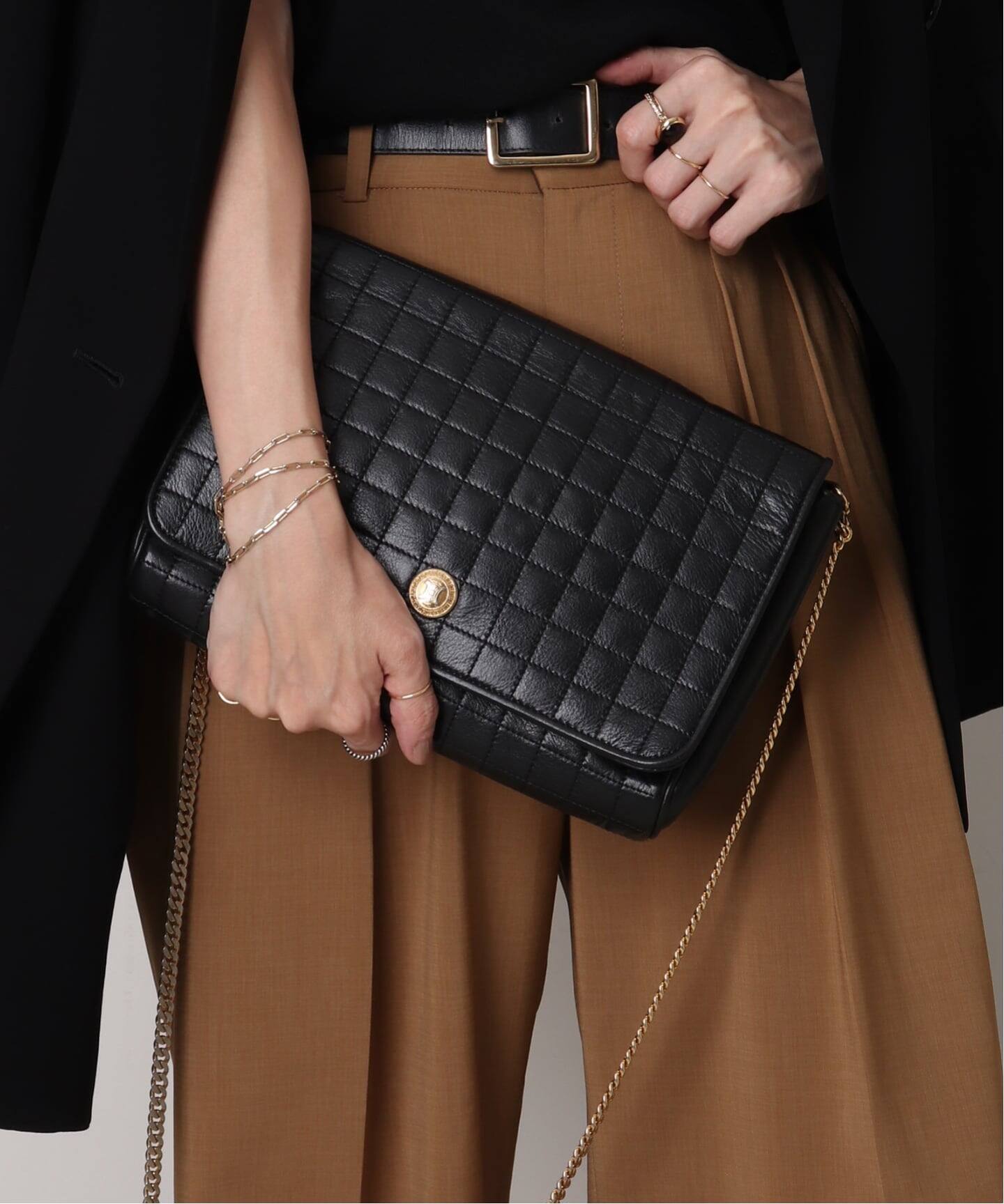 Vintage celine ハンドバッグ セリーヌ チェーンバッグ CELINE 