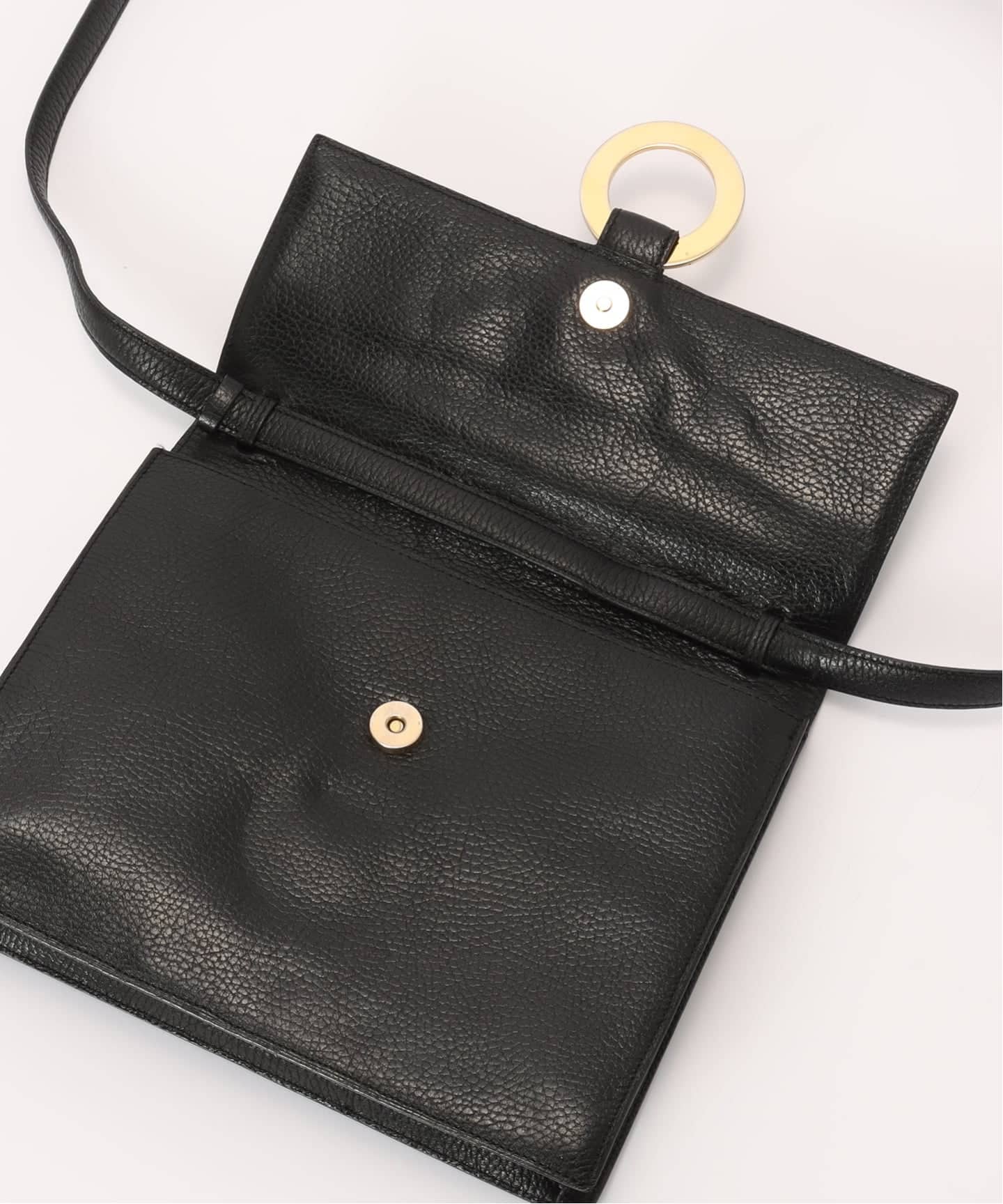 バッグ OLD CELINE CIRCLE RING LEATHER HAND BAG OLD CELINE CIRCLE RING LEATHER HAND BAG