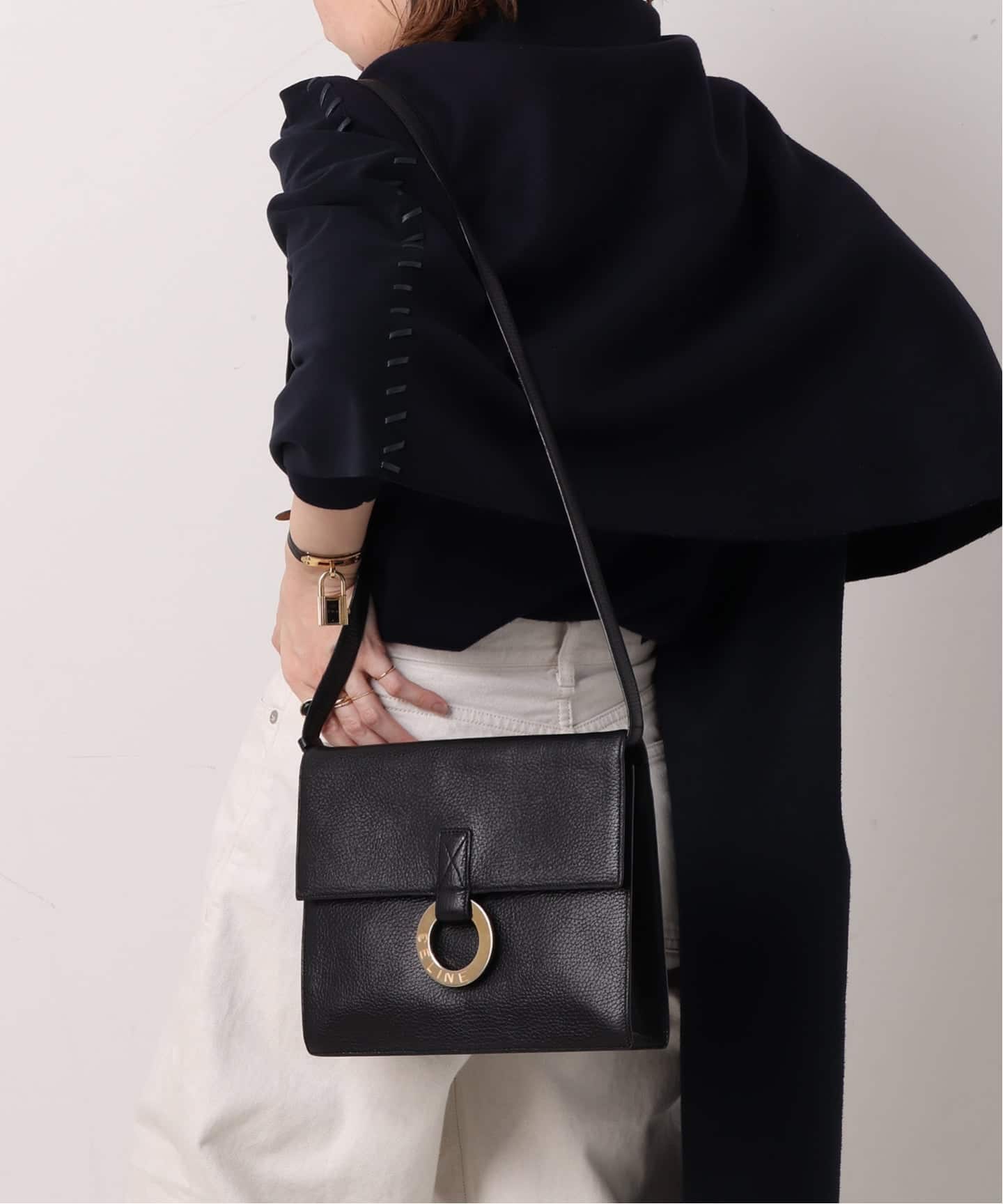 VINTAGE CELINE/セリーヌ】ショルダーバッグ circle（ショルダーバッグ
