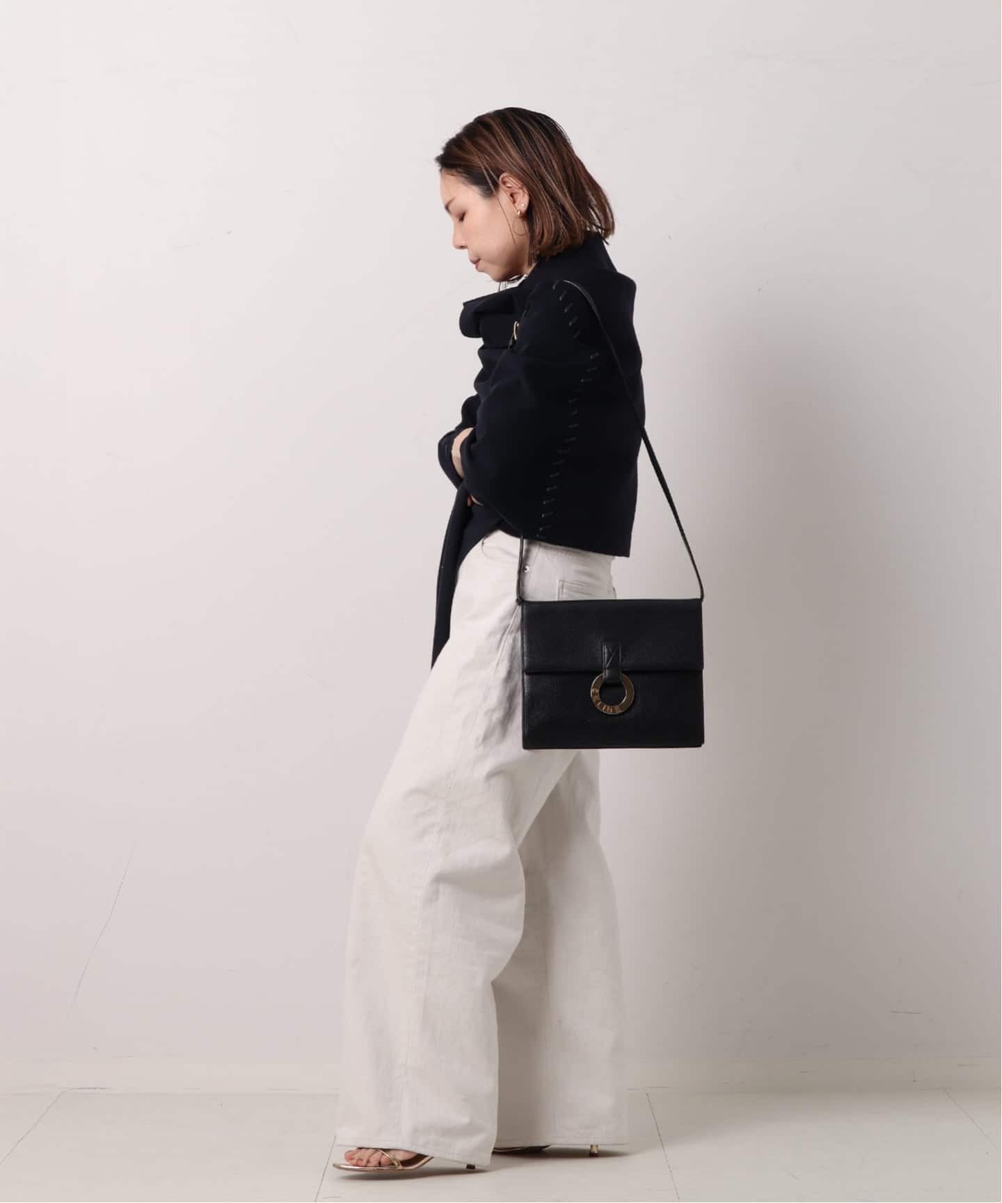 VINTAGE CELINE/セリーヌ】ショルダーバッグ circle（ショルダーバッグ