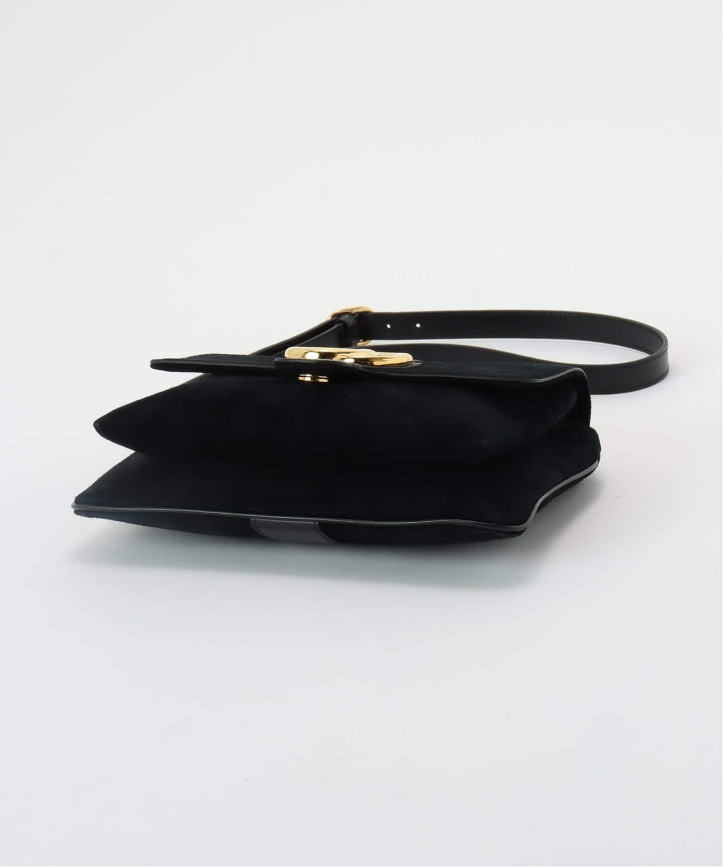 VINTAGE GUCCI/グッチ】 Interlocking ショルダーバッグ suede