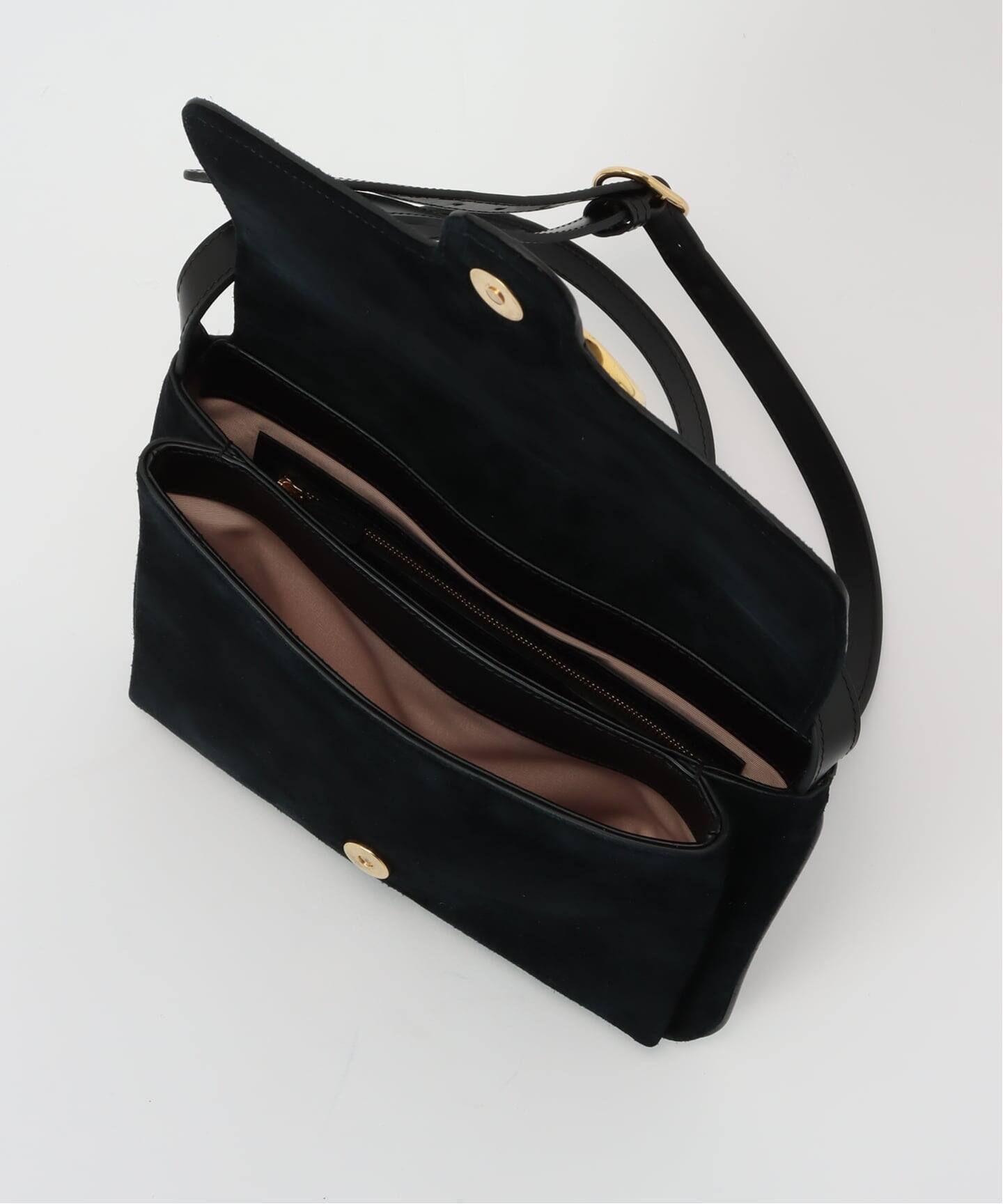 VINTAGE GUCCI/グッチ】 Interlocking ショルダーバッグ suede