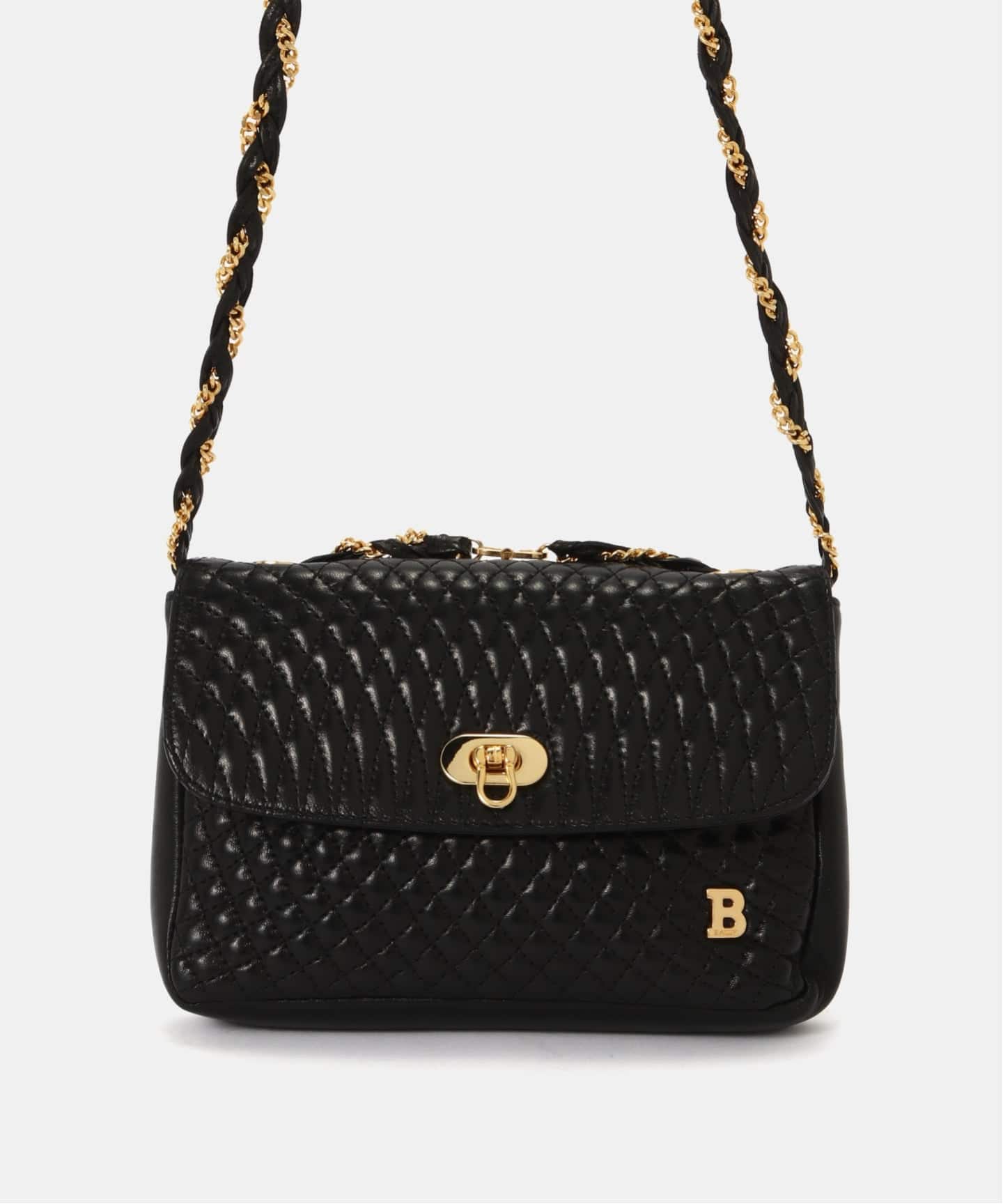 VINTAGE BALLY/バリー】ミニ チェーンショルダーバッグ（ショルダー