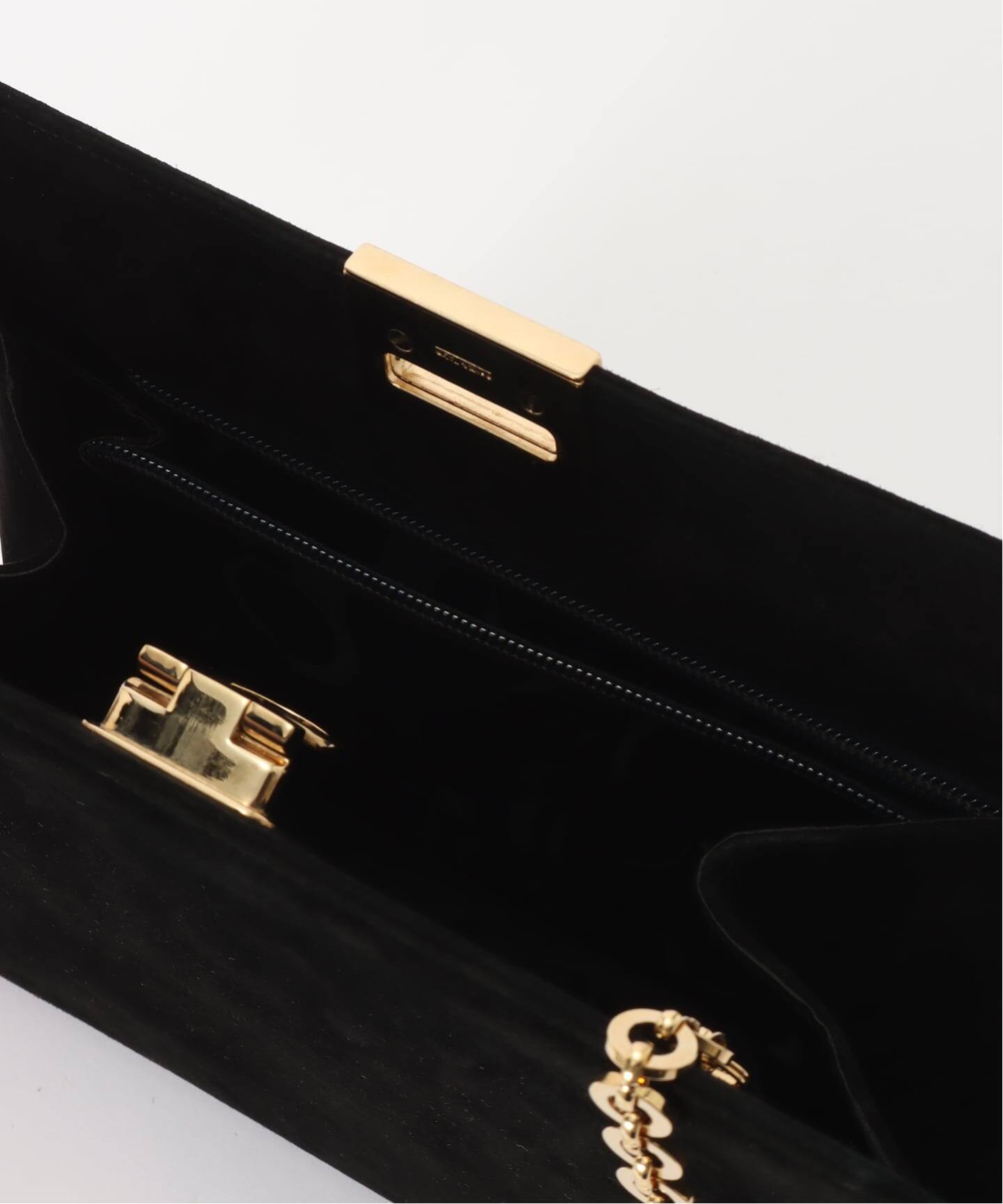 VINTAGE FERRAGAMO/フェラガモ】Gancini チェーンショルダーバッグ