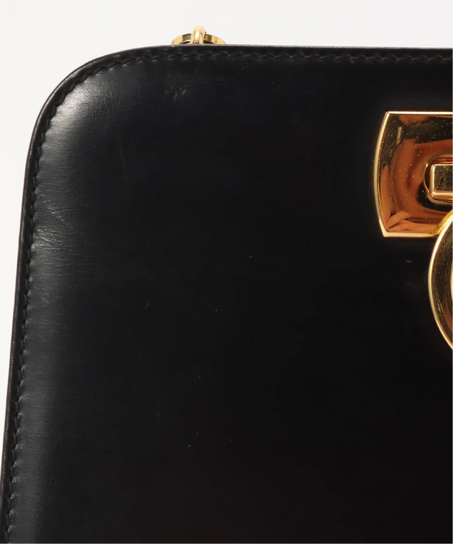 VINTAGE FERRAGAMO/フェラガモ】Gancini チェーンショルダーバッグ