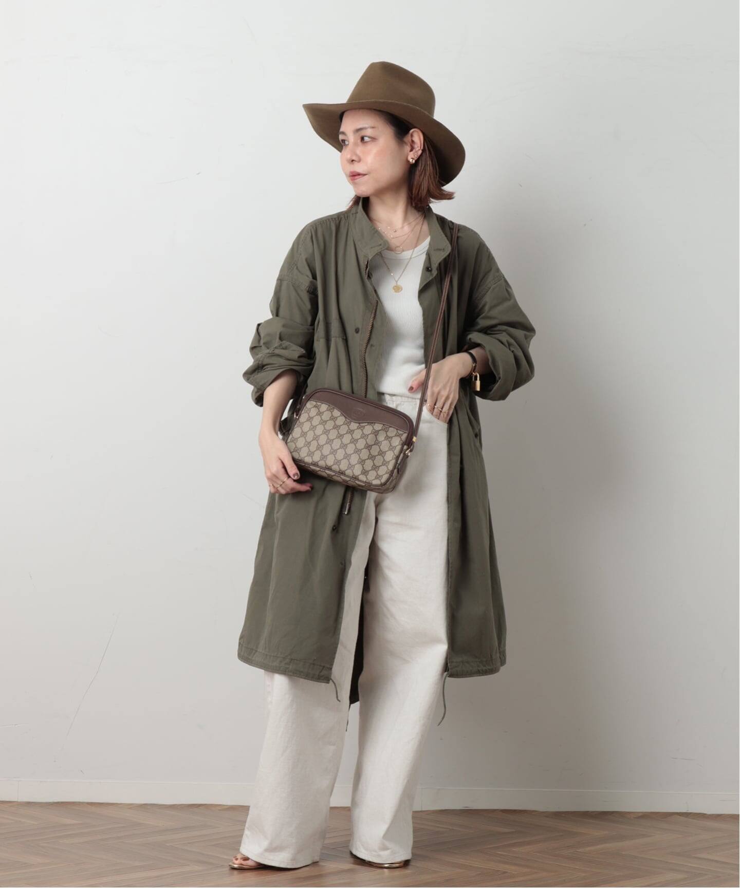 Gucci GG Vintage パターン ショルダーバッグ VINTAGE GUCCI/グッチ】ショルダーバッグ gg（ショルダーバッグ