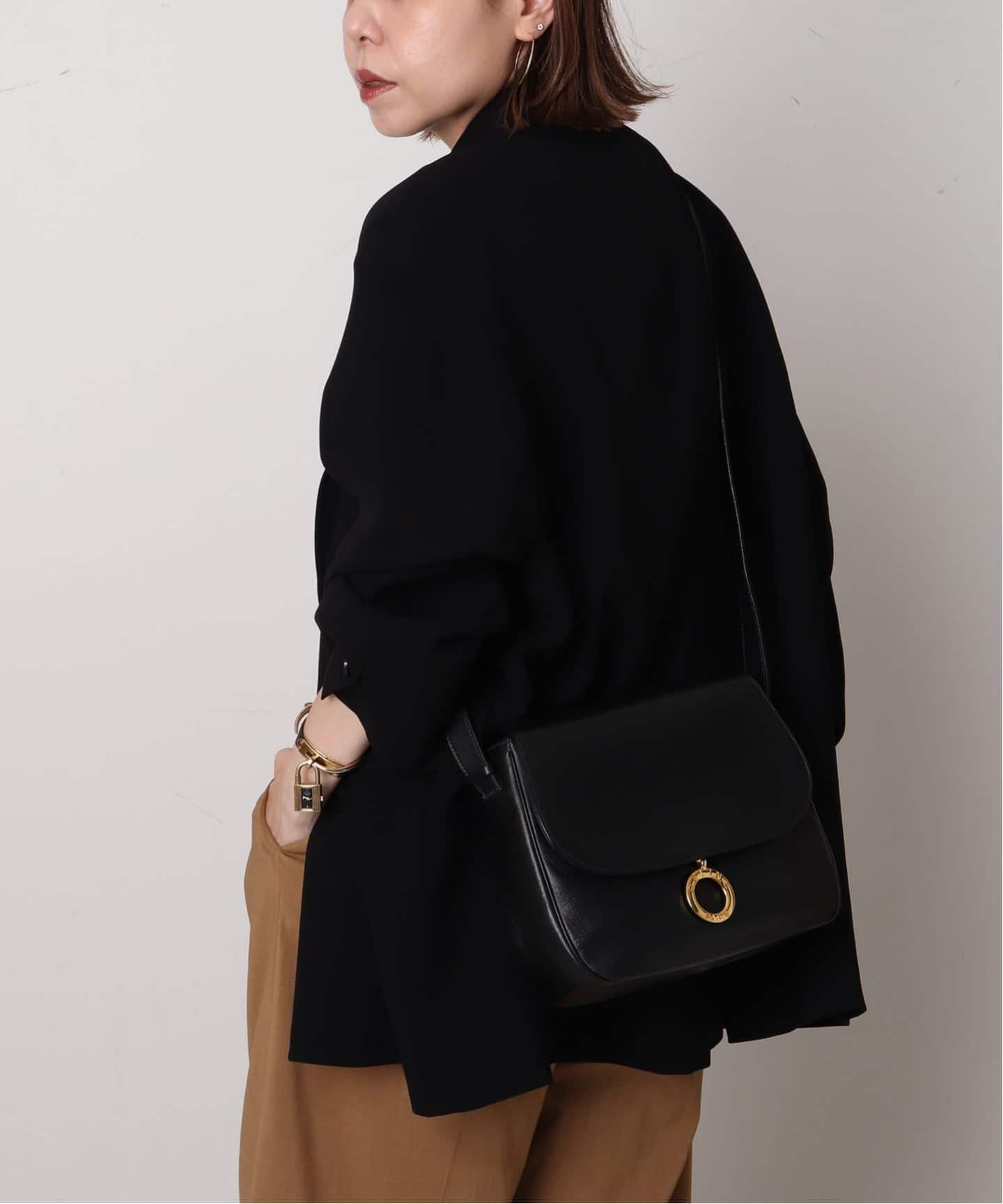 VINTAGE CELINE/セリーヌ】ショルダーバッグ circle（ショルダーバッグ