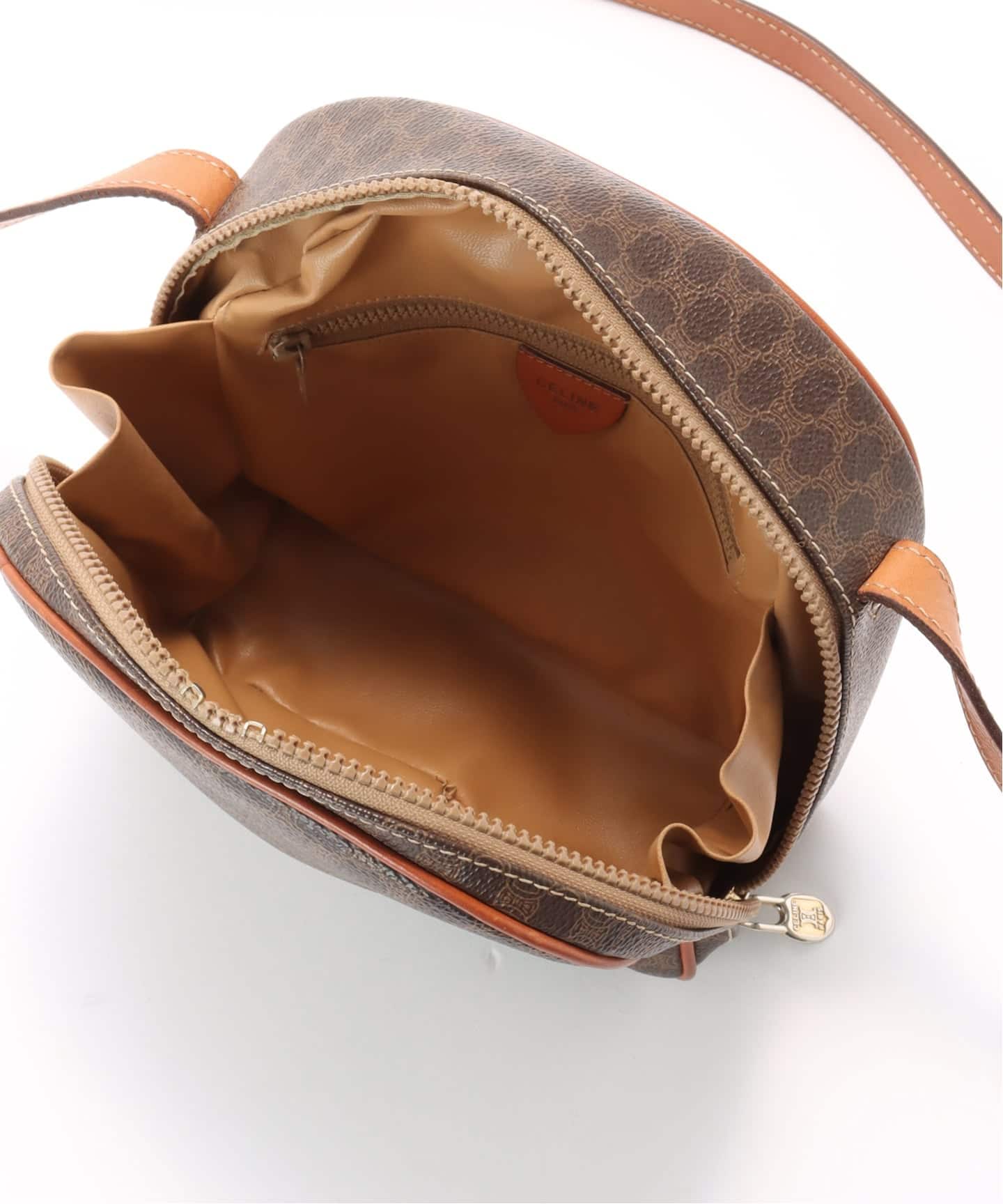 ヴィンテージ CELINE バッグ ショルダーバッグ ハンドバッグ ブラウン VINTAGE CELINE/セリーヌ】macadam ショルダーバッグ（ショルダー