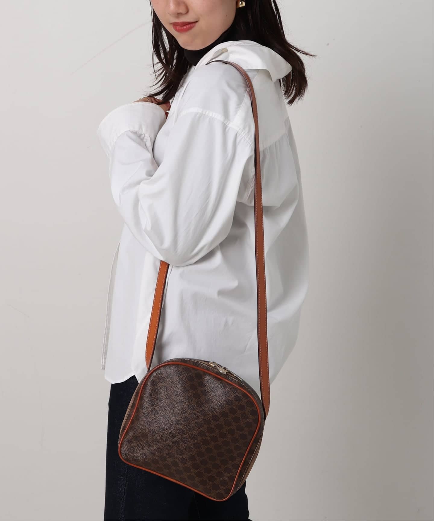 CELINE　セリーヌ ショルダーバッグ Celine Macadam Bag VINTAGE CELINE/セリーヌ】macadam ショルダーバッグ（ショルダー