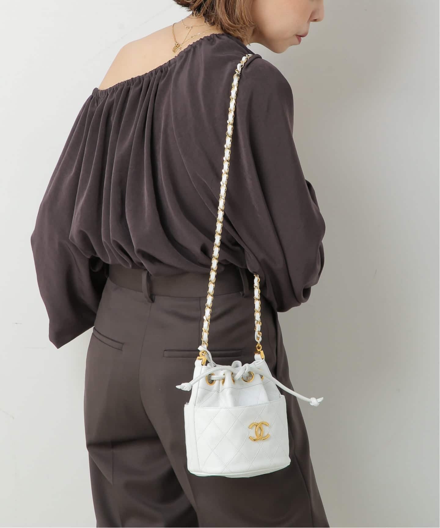 VINTAGE CHANEL/シャネル】Matelasse パースチェーンショルダーバッグ
