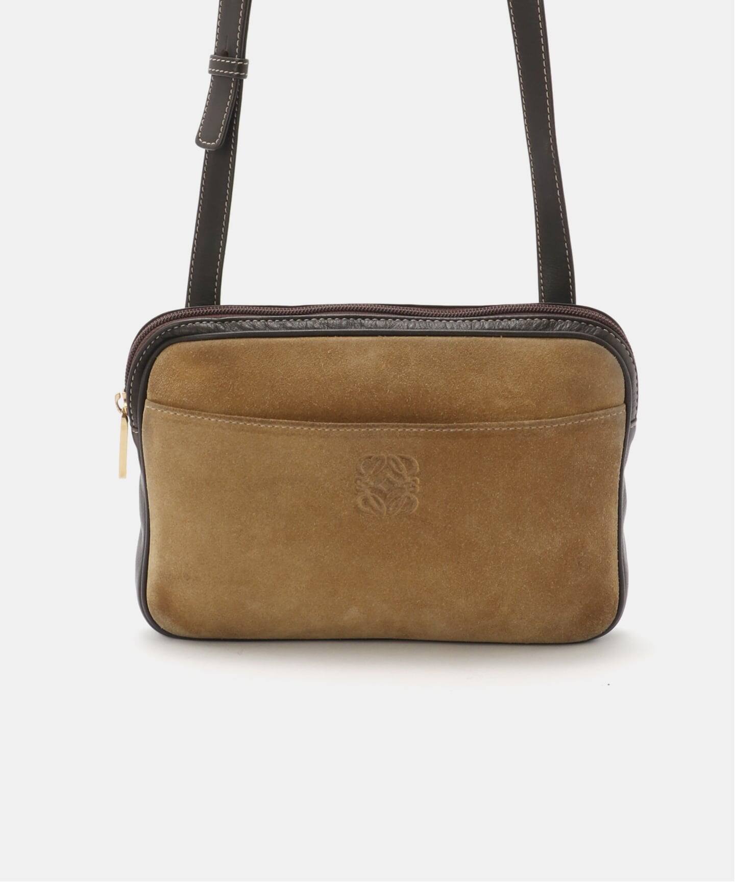 VINTAGE LOEWE/ロエベ】ショルダーバッグ anagram suede（ショルダー