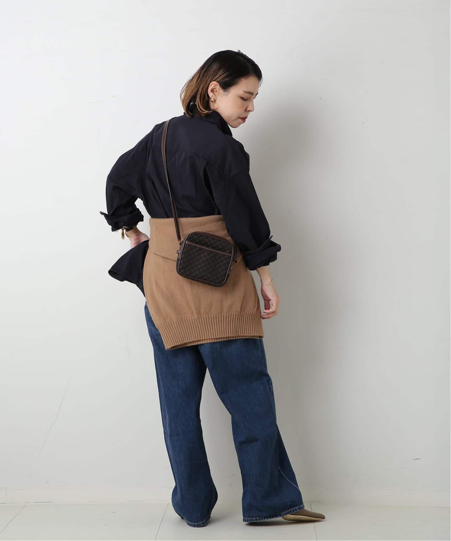 VINTAGE LOEWE/ロエベ】ミニショルダーバッグ canvas（ショルダー