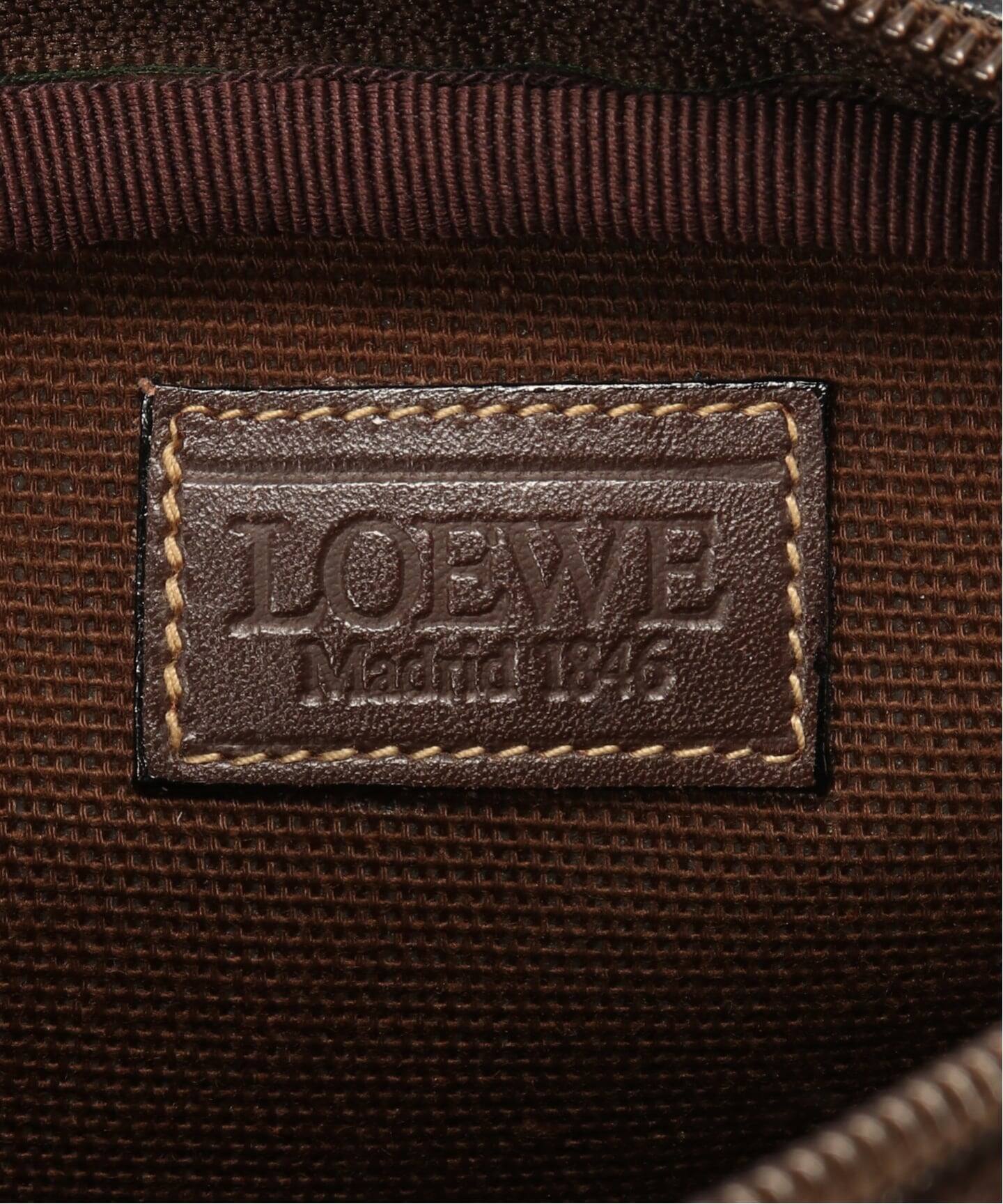 VINTAGE LOEWE/ロエベ】ミニショルダーバッグ canvas（ショルダー
