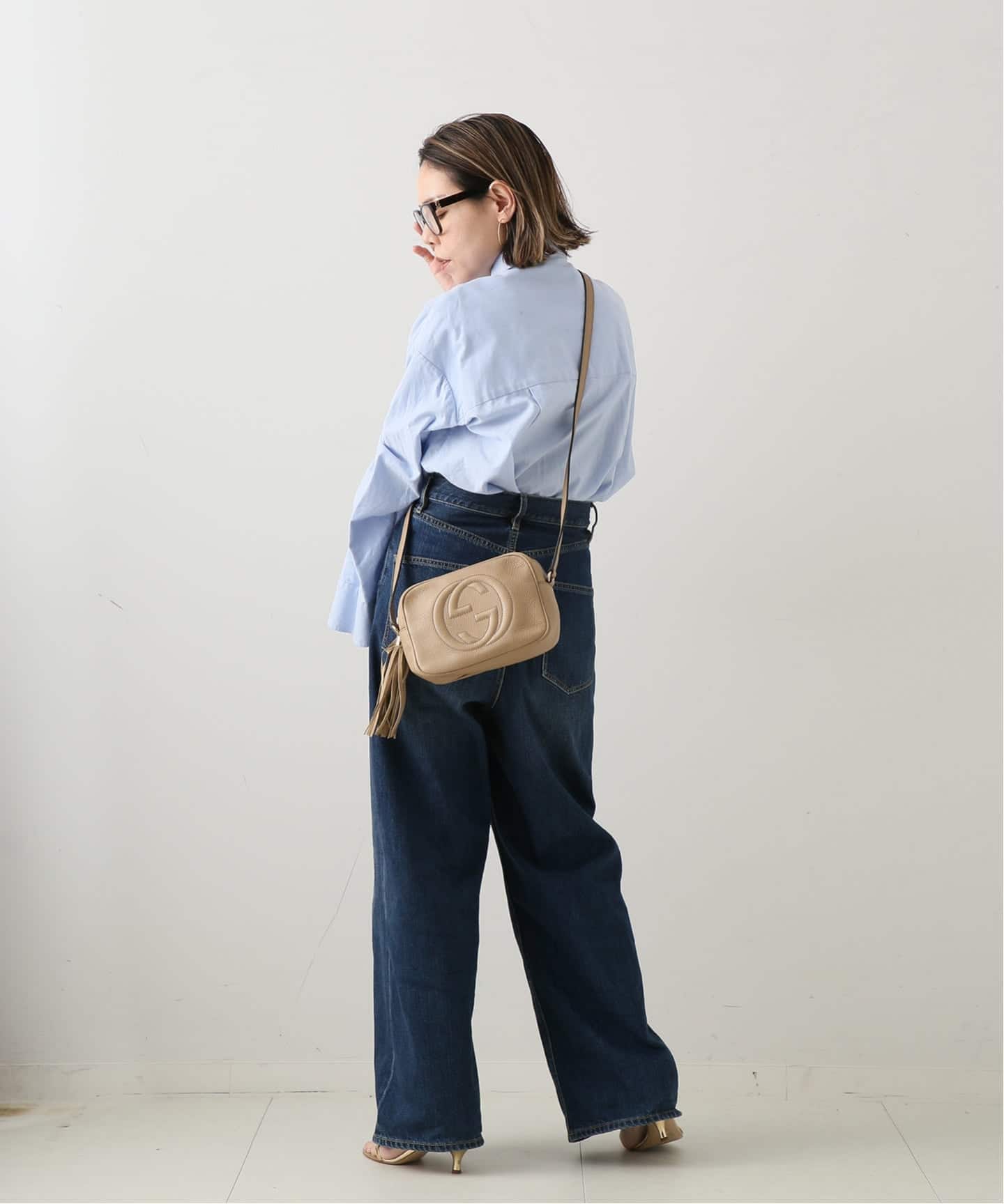 VINTAGE GUCCI/グッチ】Interlocking soho ショルダーバッグ